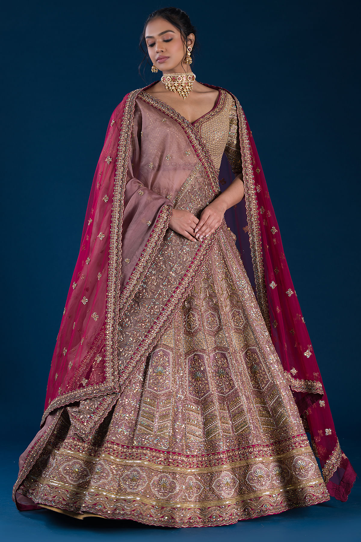 Latest Banarasi lehenga launch to check out this season… Trend Spot from  Samyakk - Samyakk: Sarees | Sherwani | Salwar Suits | Kurti | Lehenga |  Gowns | Mens Wear