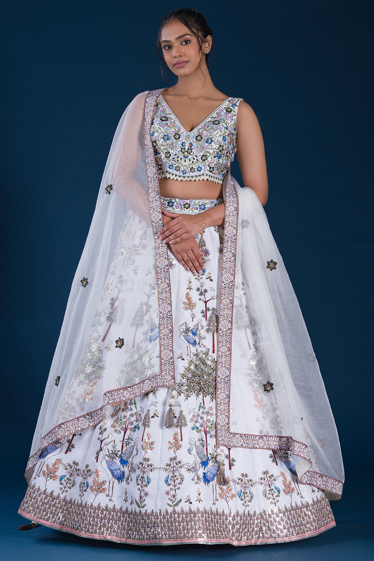 BridalTrunk - Online Indian Multi Designer Fashion Shopping YELLOW RAW SILK  LEHENGA SET
