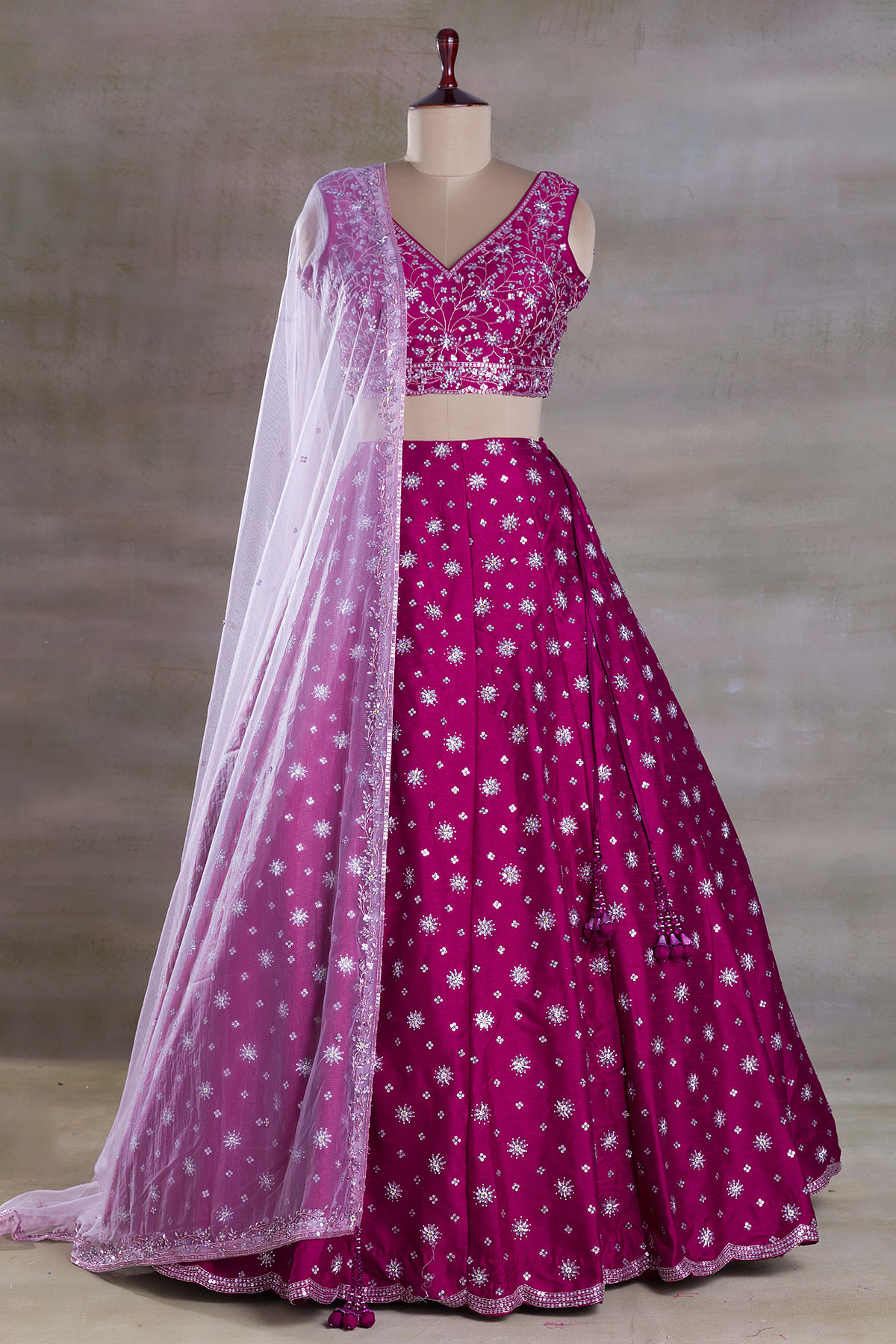 Buy Hot Pink Designer Lehenga Choli For Wedding Wear at Rs. 13.99 online  from Royal Export Designer Lehenga Choli : RE2325