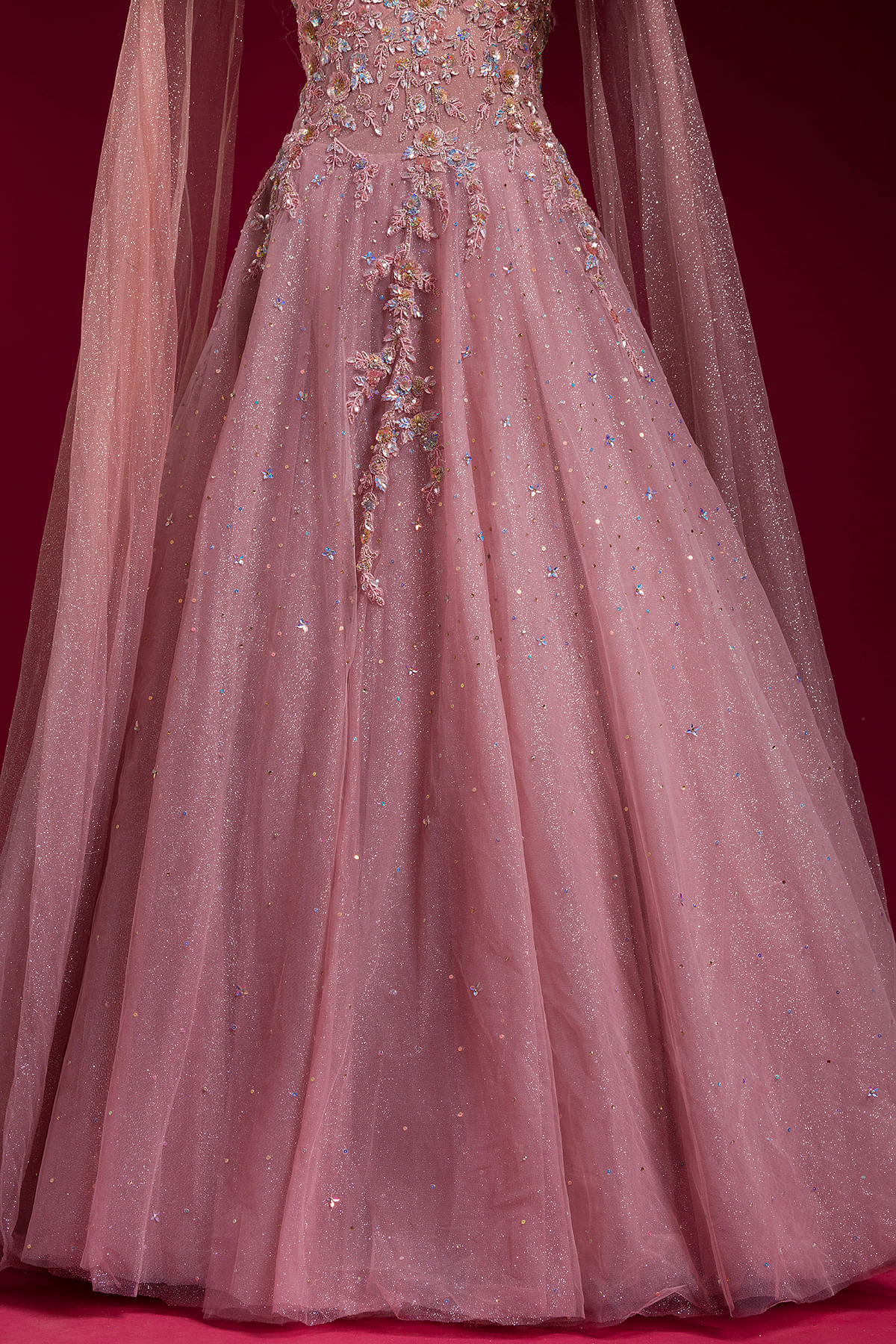 Peorchid Princess Purple Wedding Dress Ball Gown 2020 Elegant V Neck Ruffle  Tulle Beaded Bridal Dress Robe Mariage Femme - Wedding Dresses - AliExpress