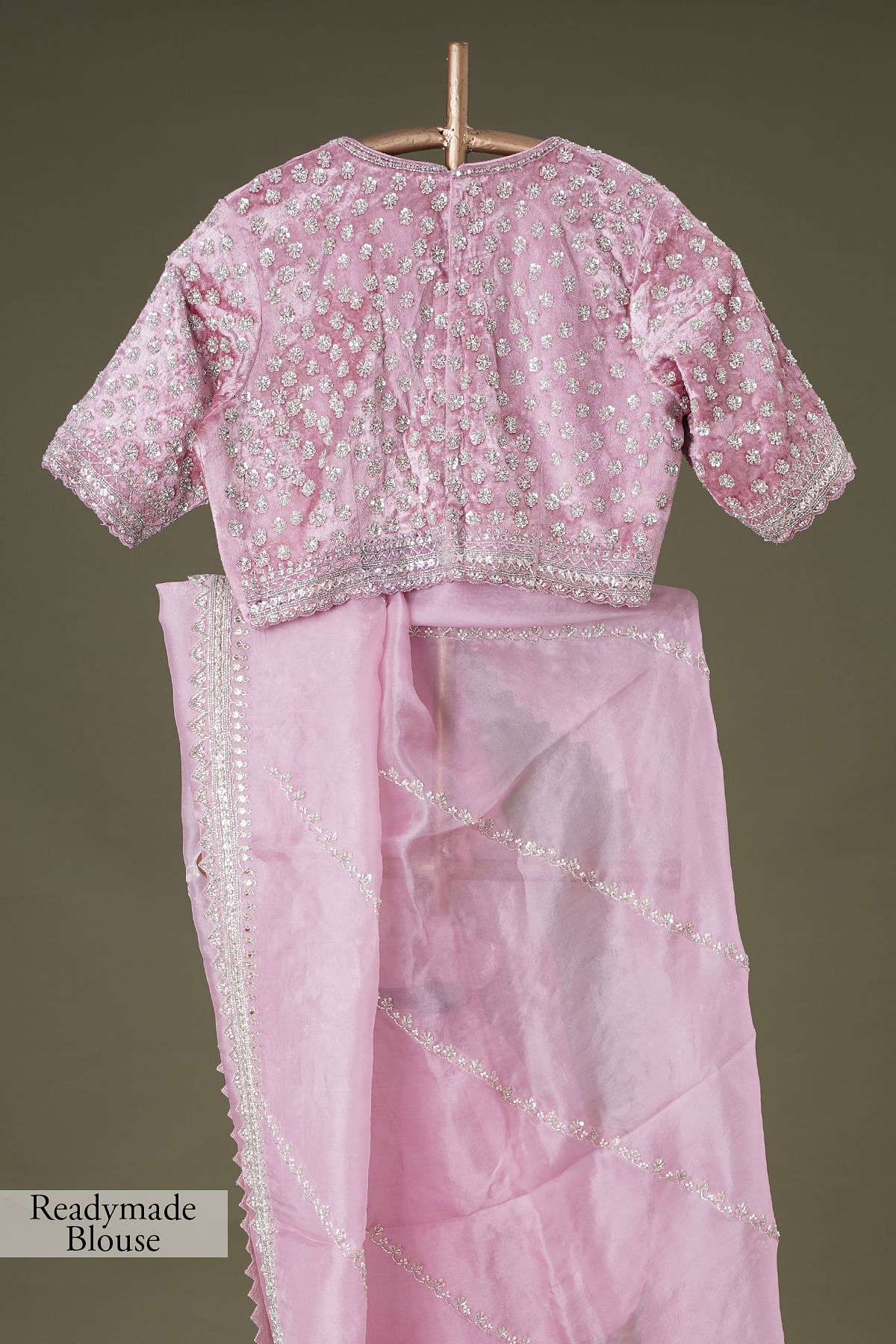Candy Pink embroidered blouse