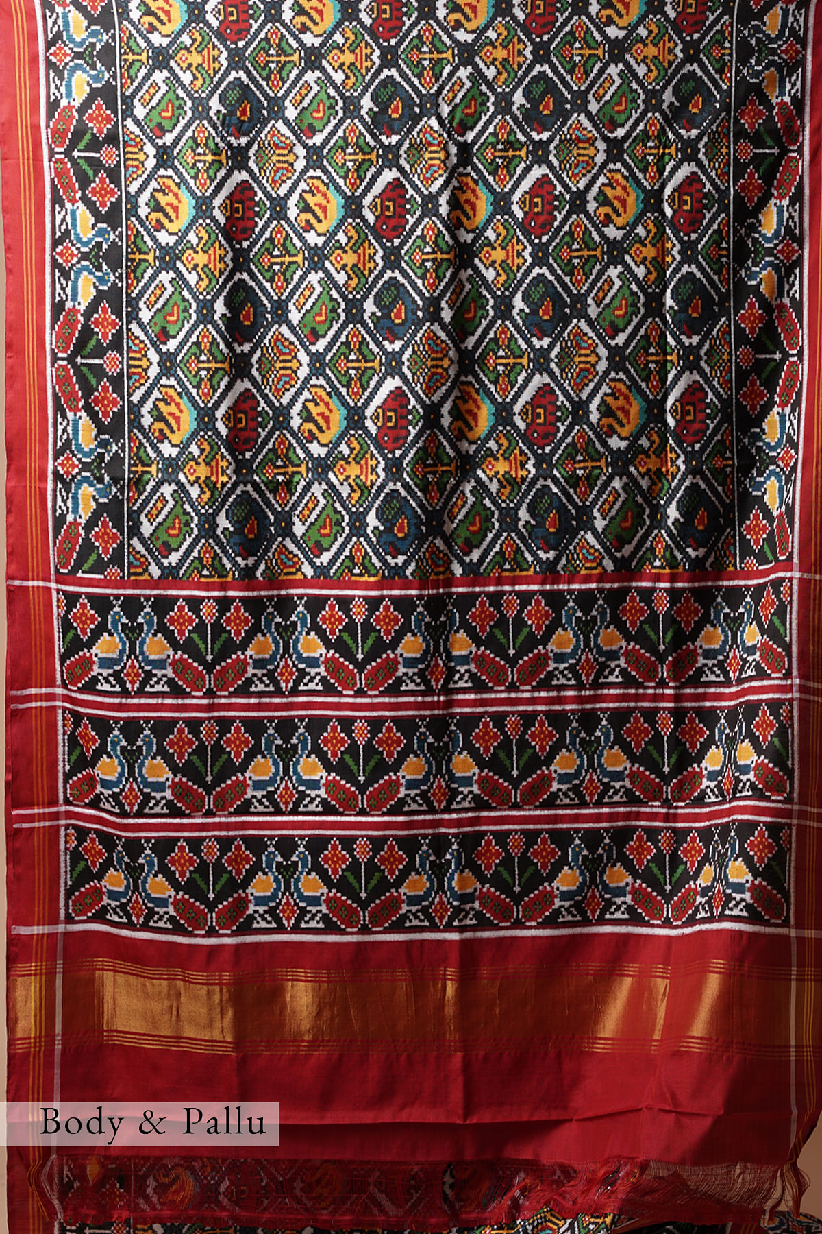 Ladies Pochampally Double Ikkat Silk Saree, 6.3 m at Rs 13500 in Pochampalle