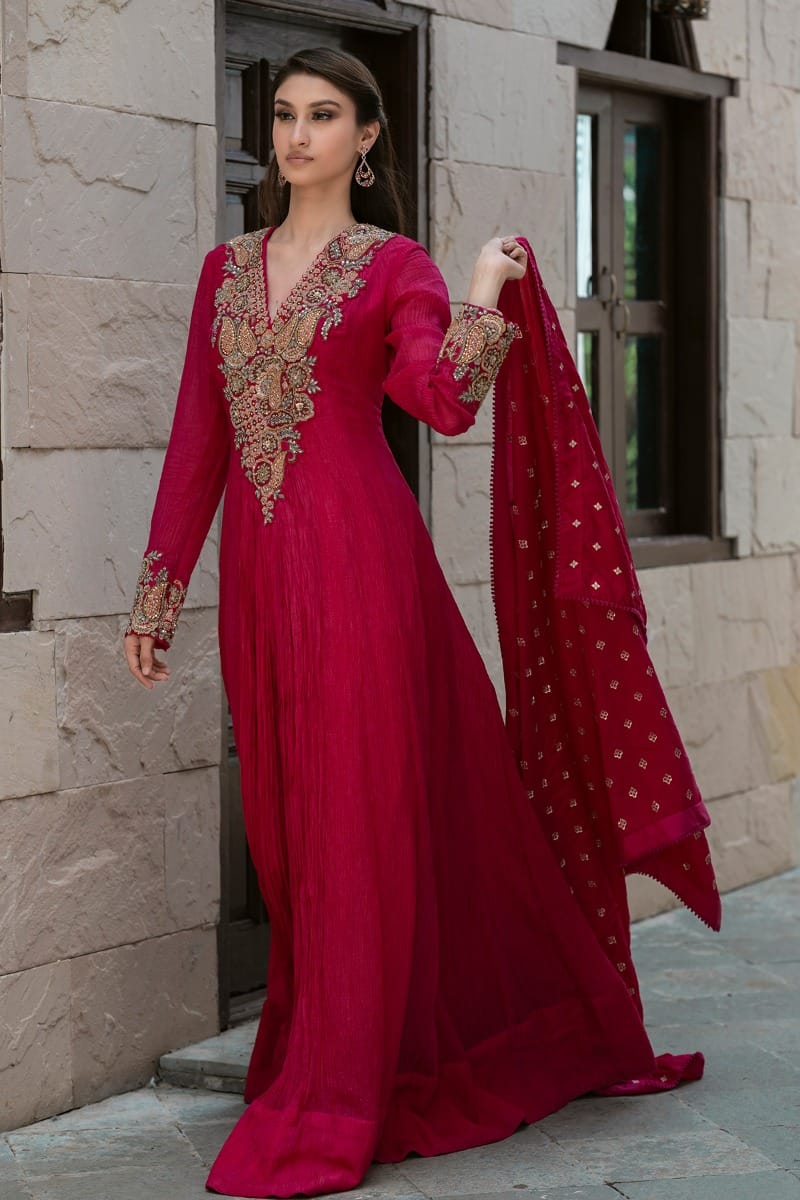 Pink Anarkali Salwar