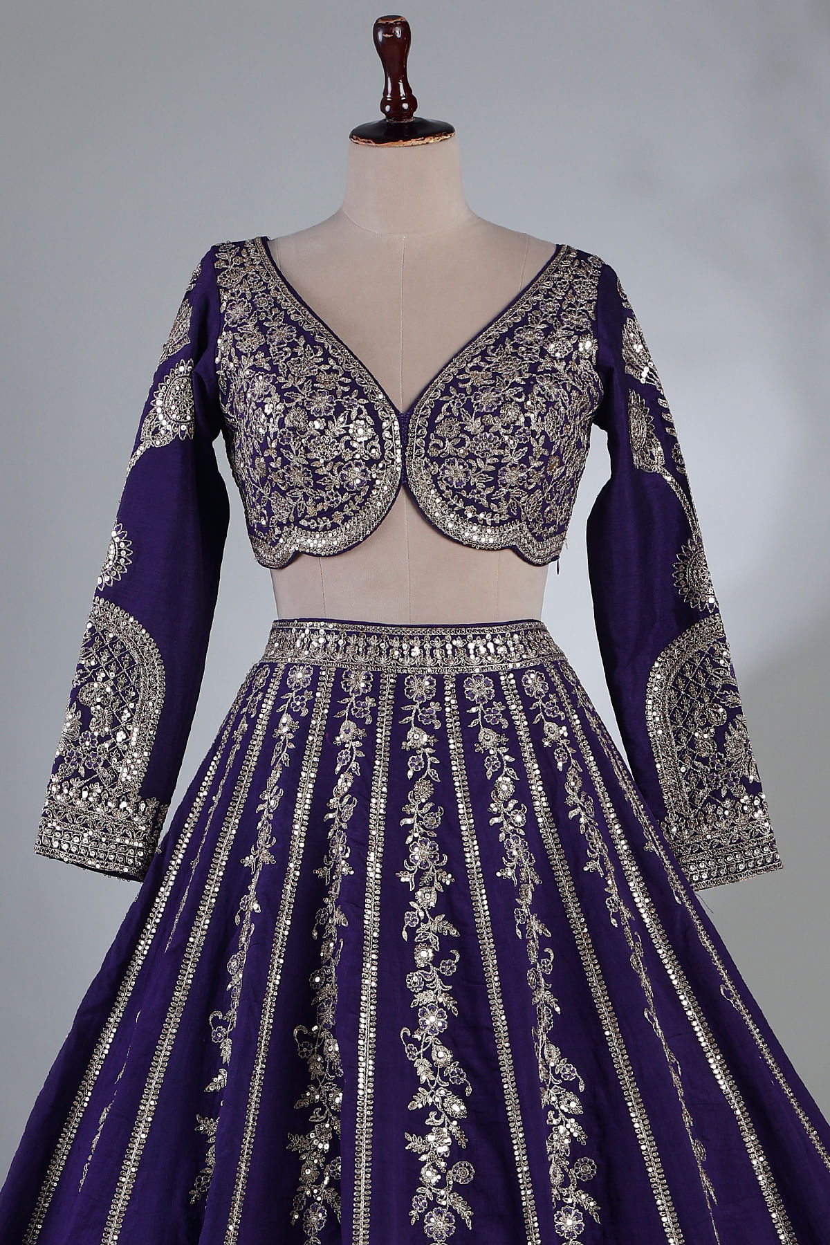 bluelea Embroidery jacquard blouse