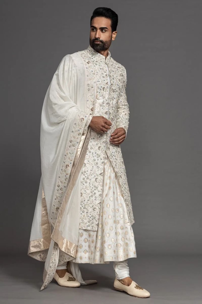 Ivory Wedding Sherwani