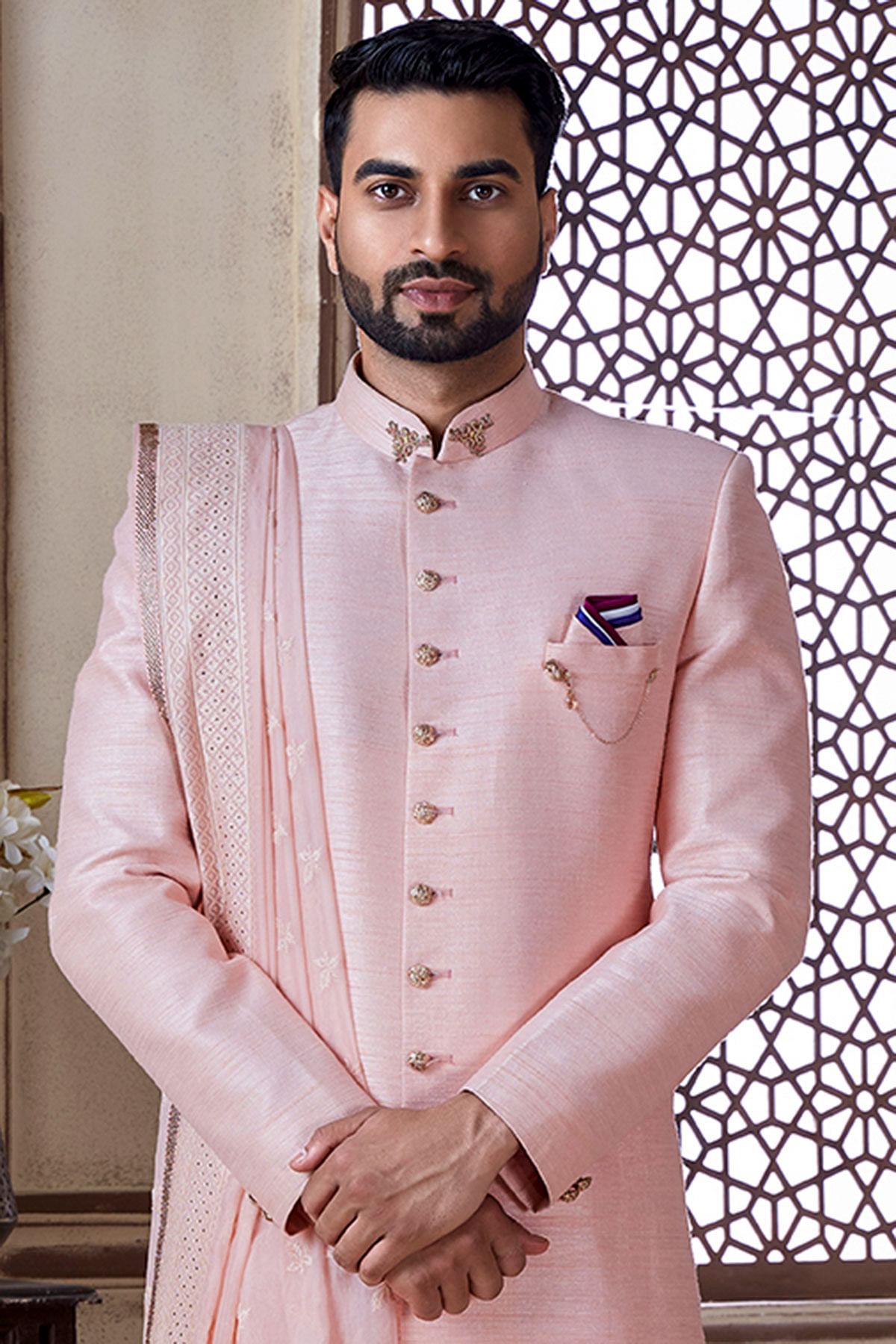 Half best sale sherwani suit