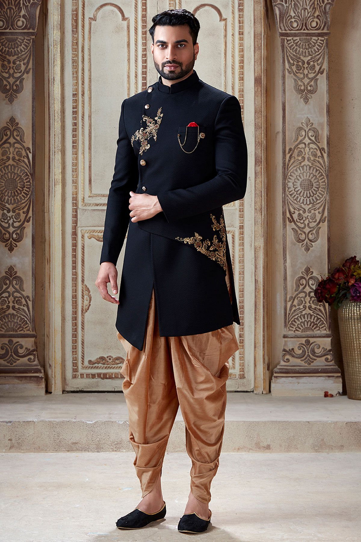 Indo western best sale sherwani shoes