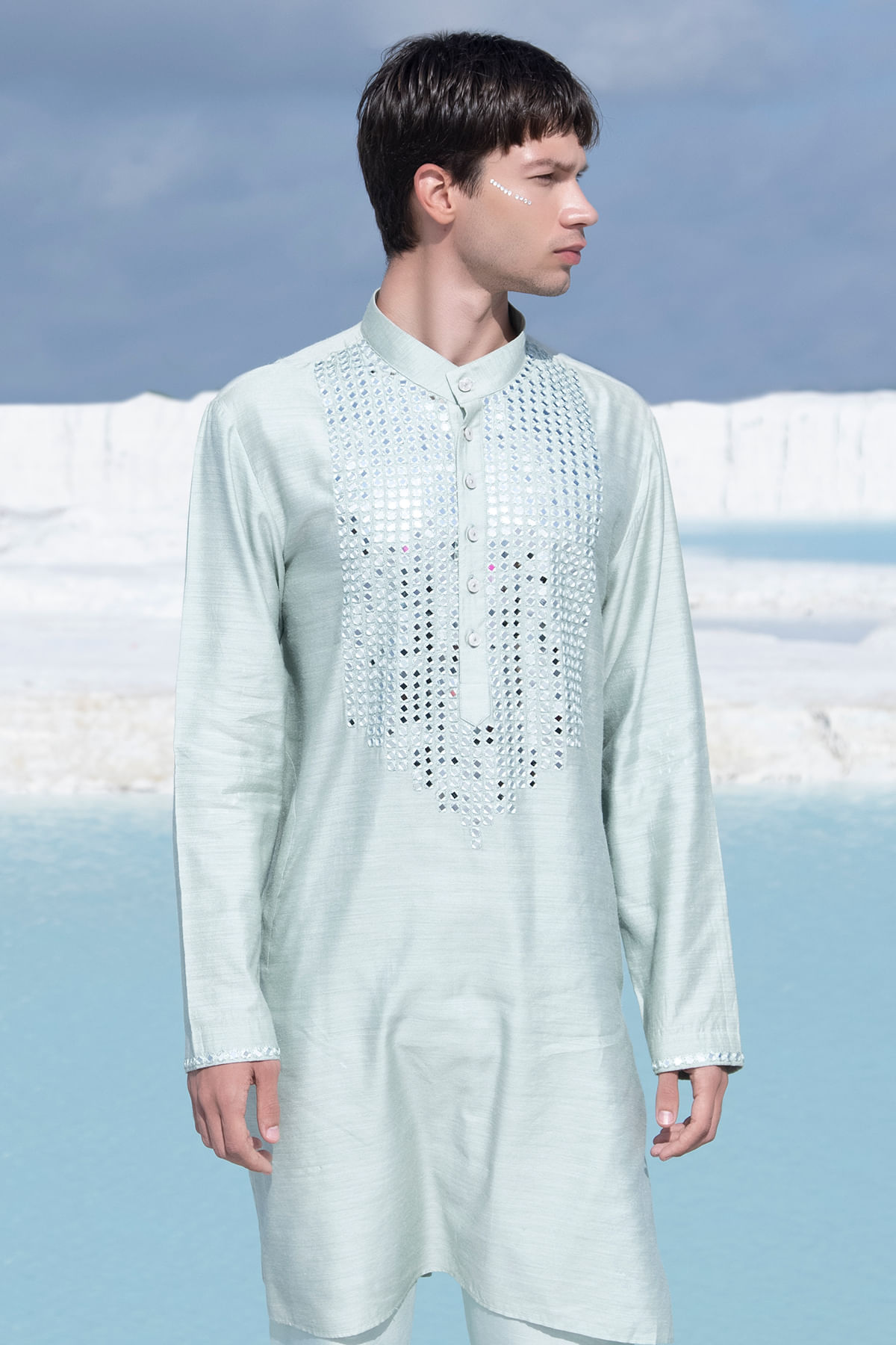 Grey Kurta for Men