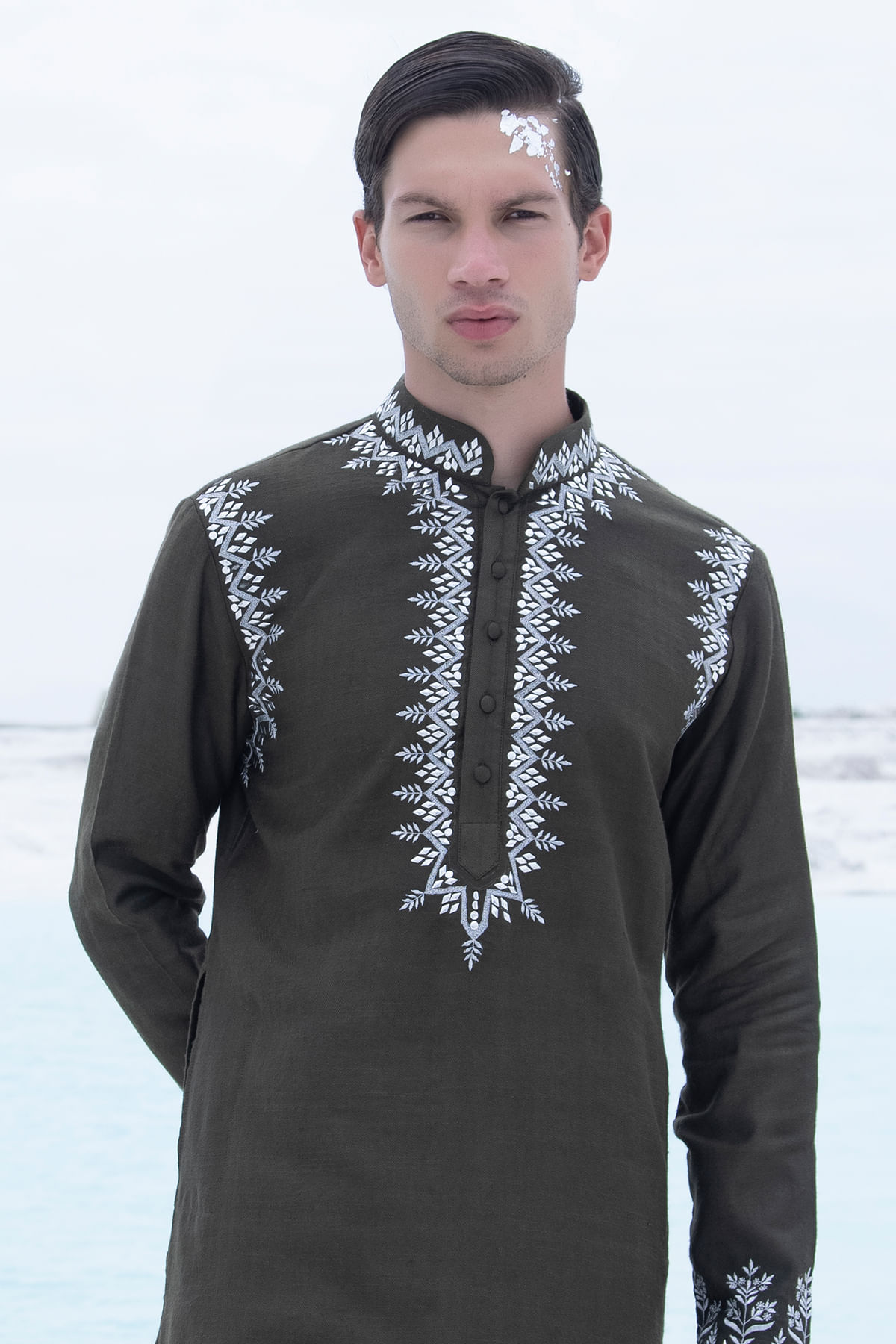 Black Bean Kurta for Men