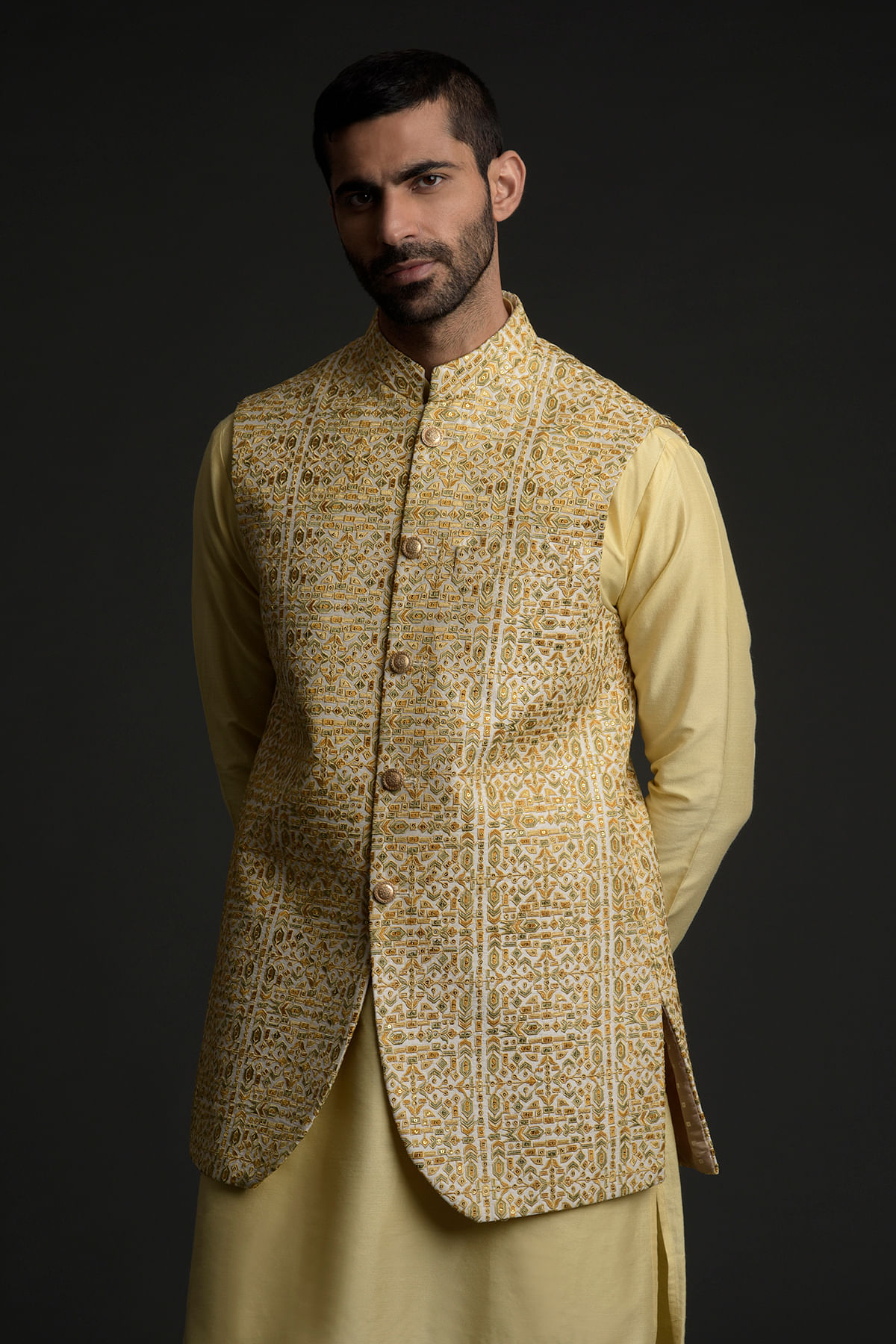 Waistcoat with clearance kurta