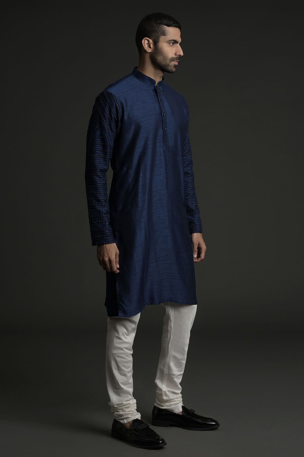 Waistcoat for blue on sale kurta