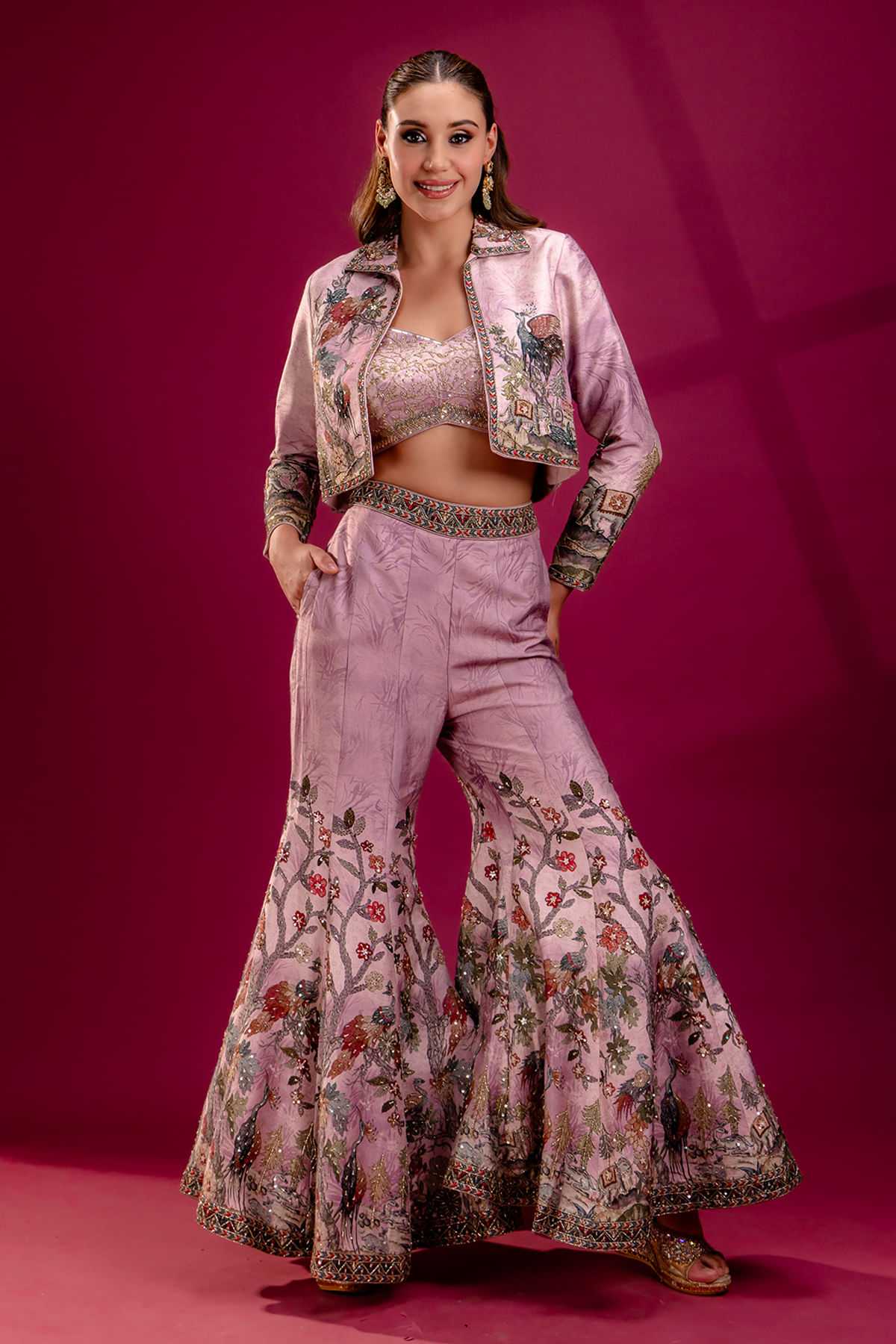 Lavender Palazzo Suit