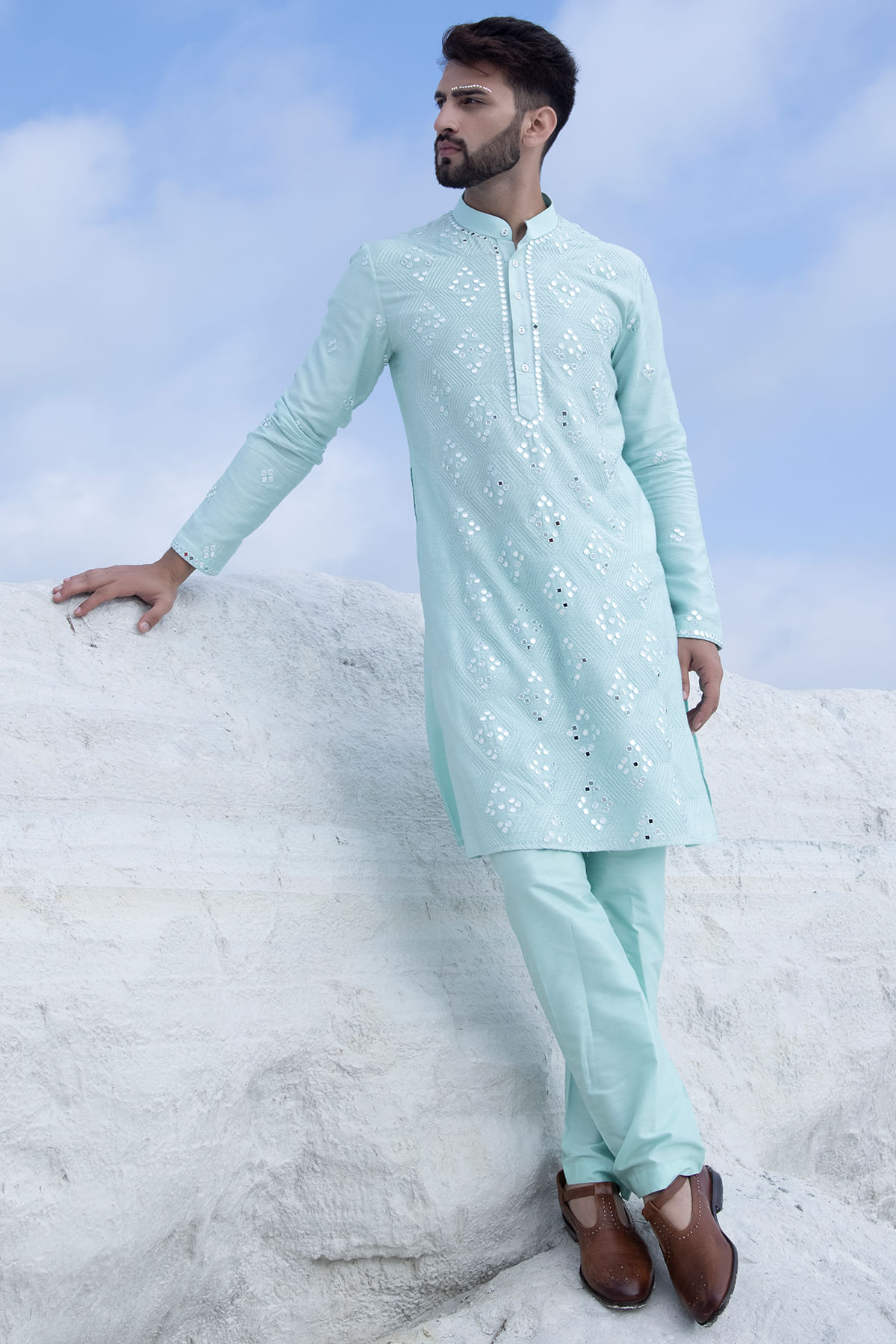 Blue Kurta for Men