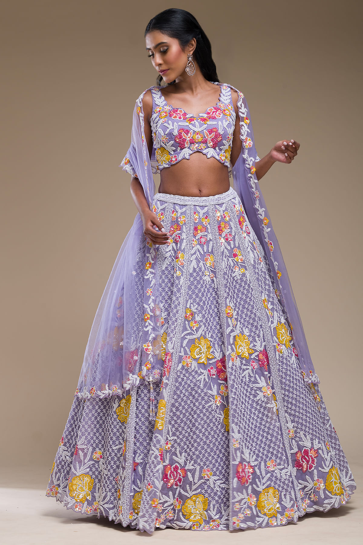 Lilac Reception Lehenga