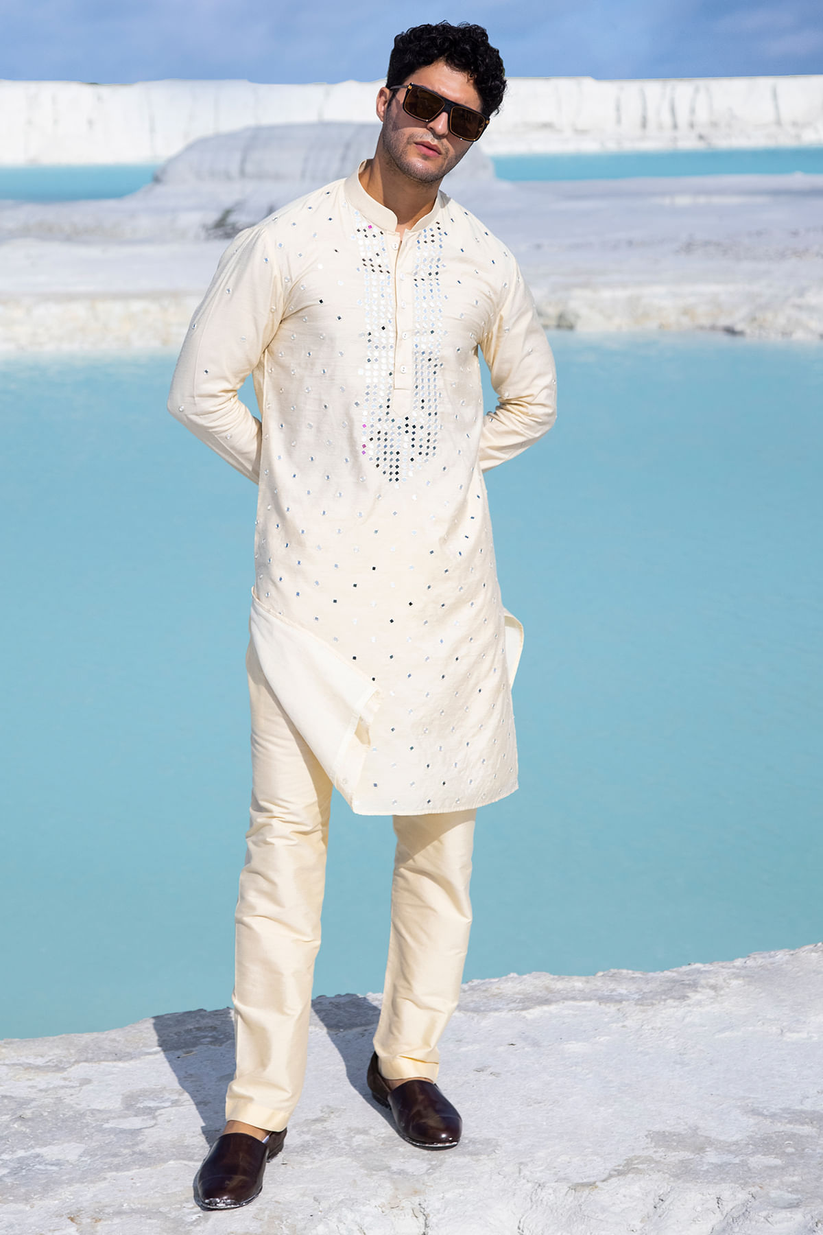 Light Peach Kurta