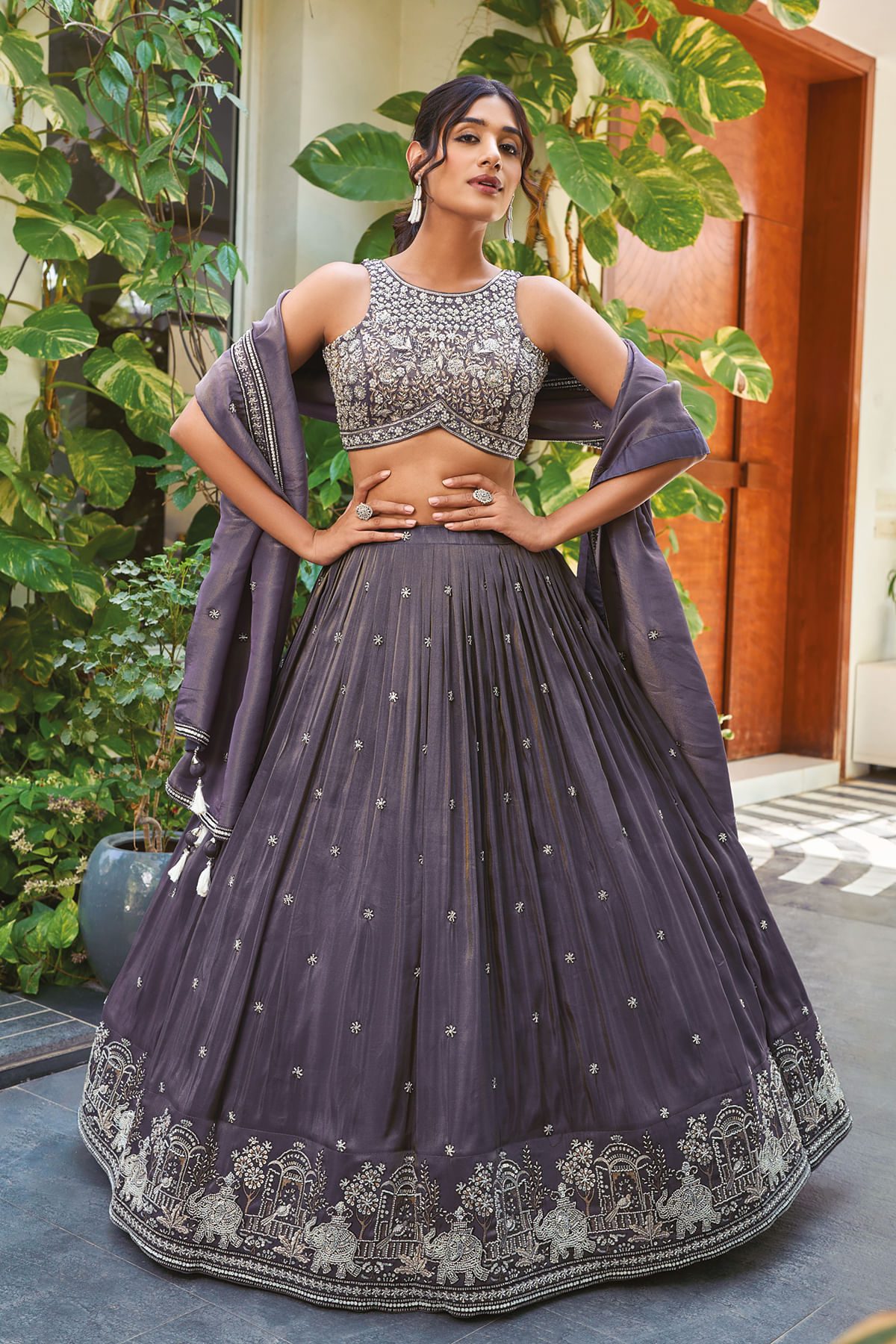 Lilac Lehenga