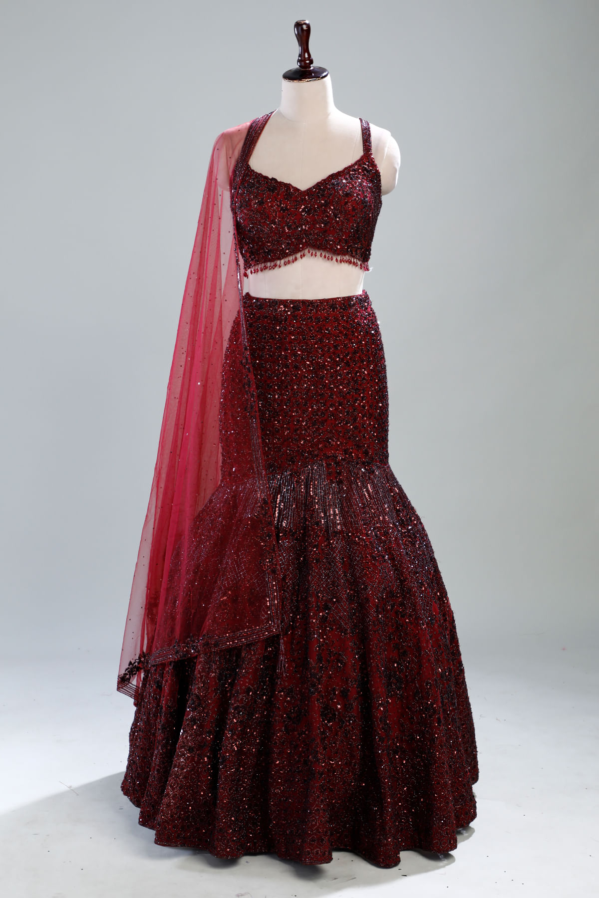 Maroon Lehenga