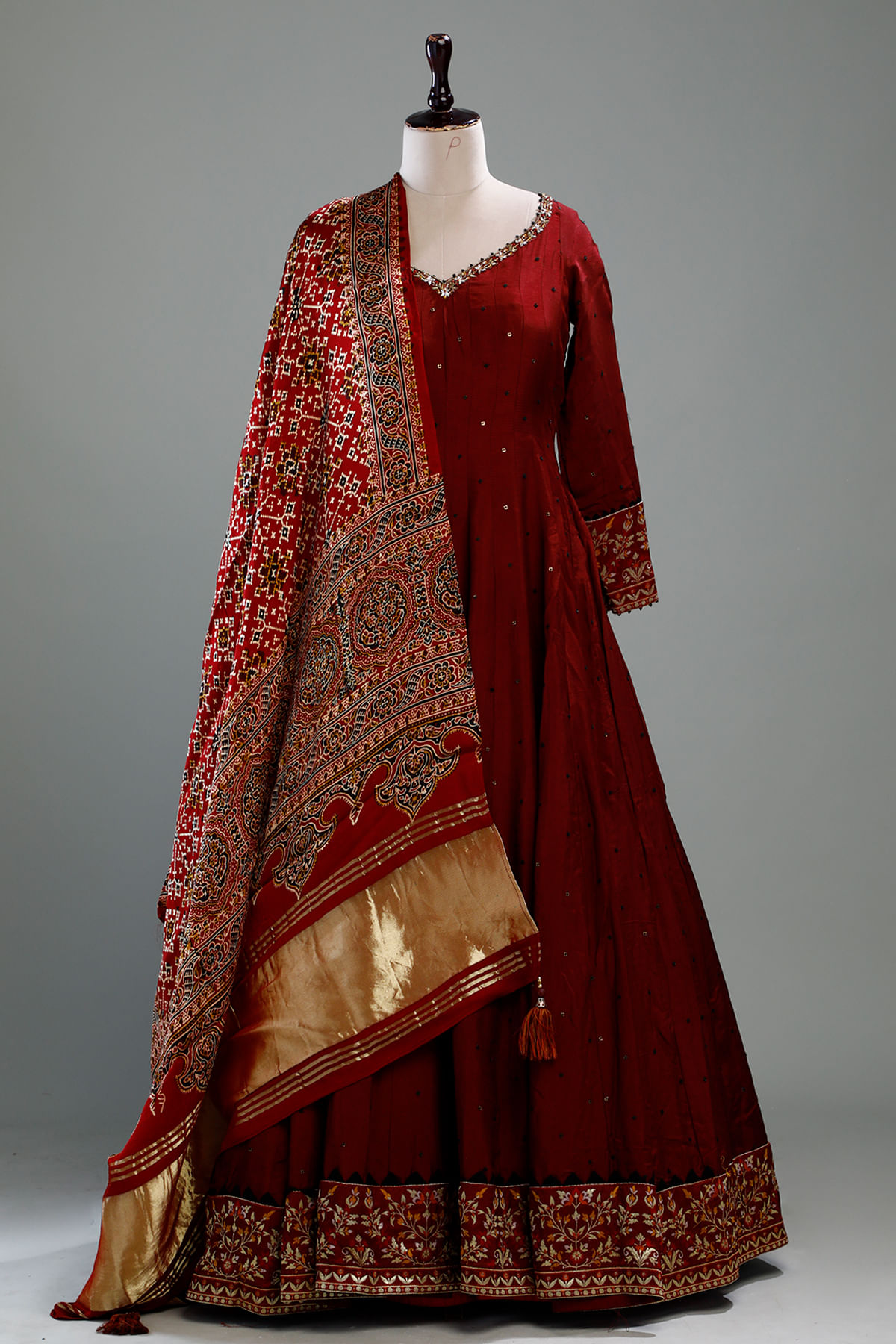 Maroon Anarkali Suit