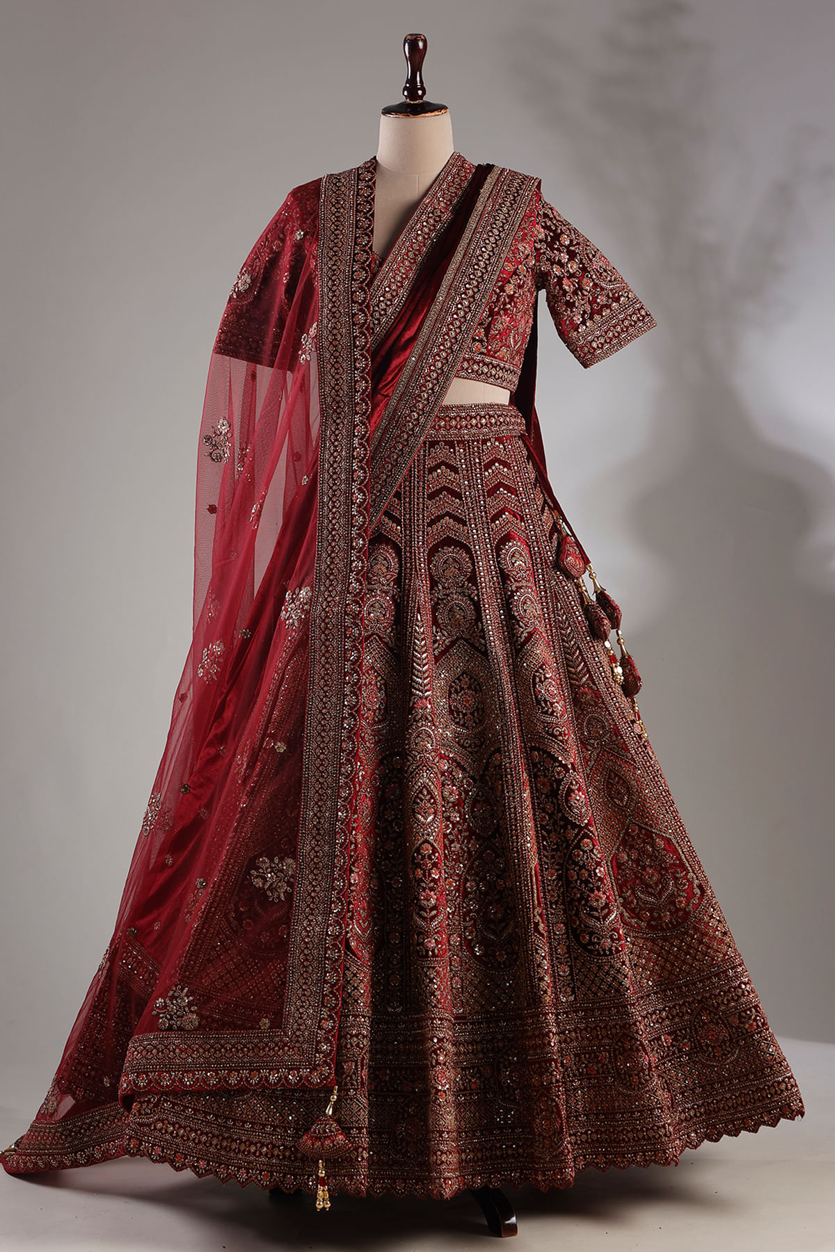 Maroon Bridal Lehenga