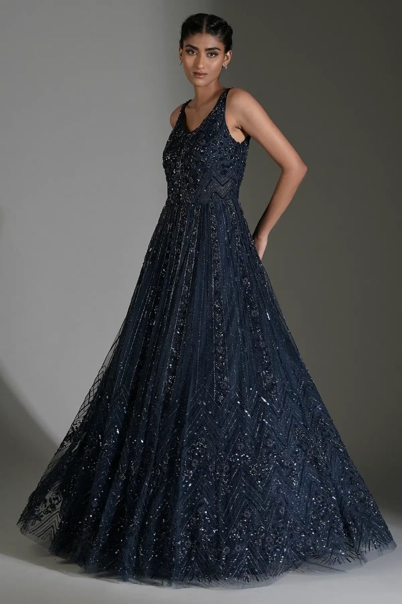 Blue Evening Gown
