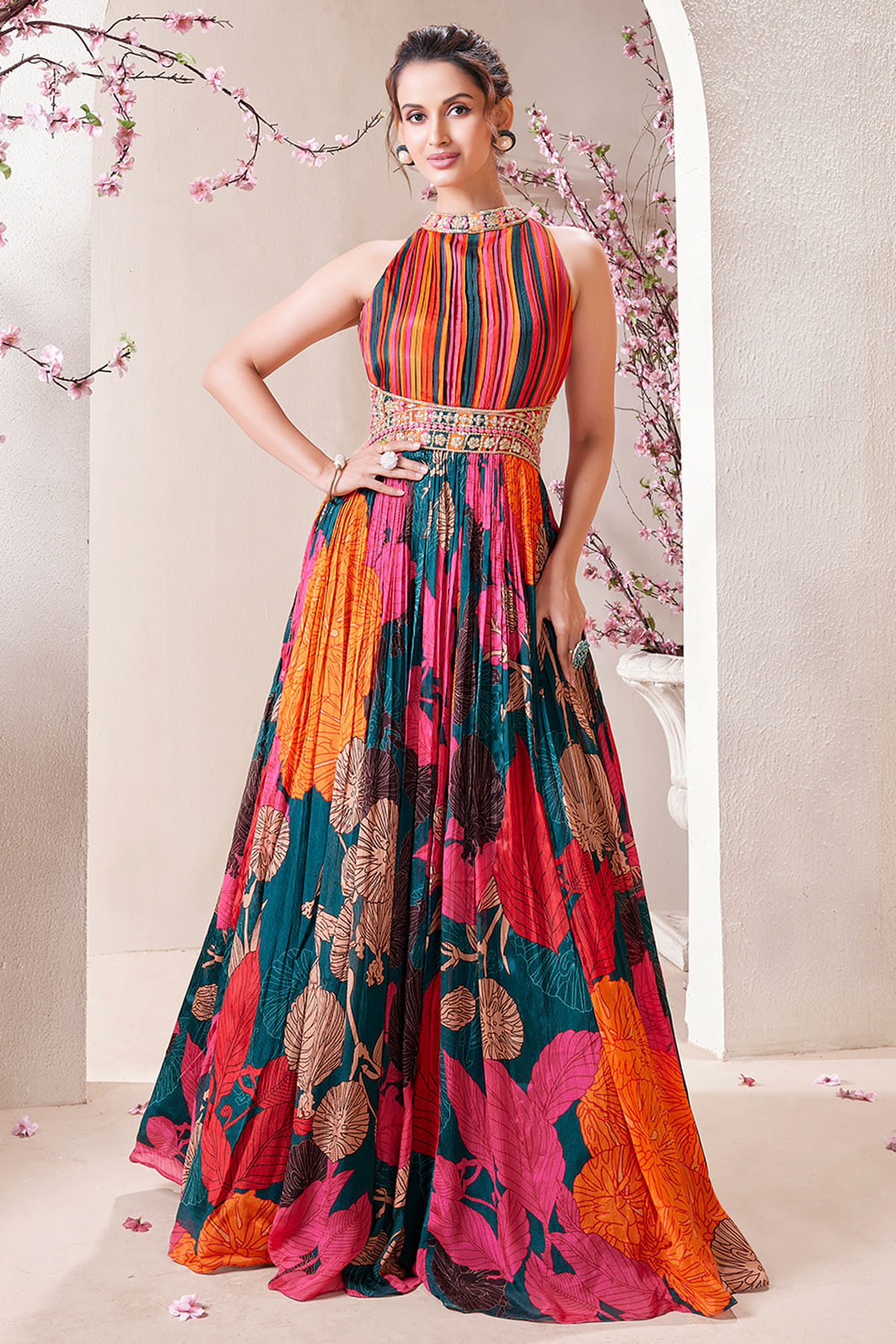 Multicolor Anarkali Salwar