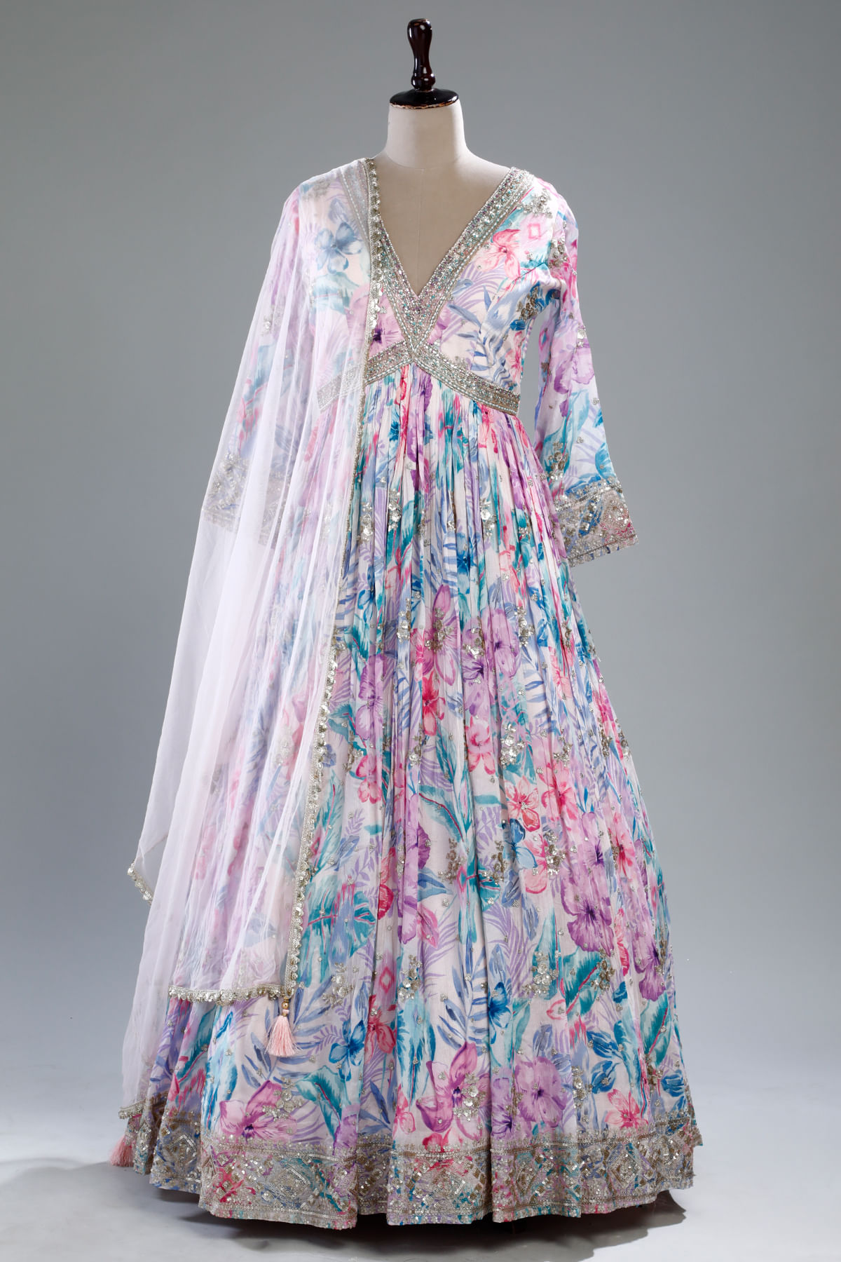 Multicolor Anarkali Salwar