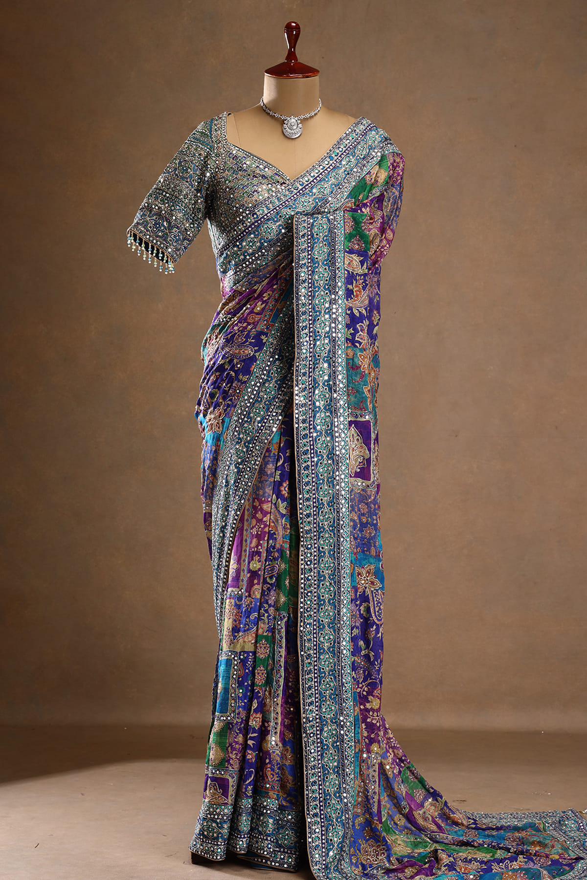 Multicolor Designer Saree 