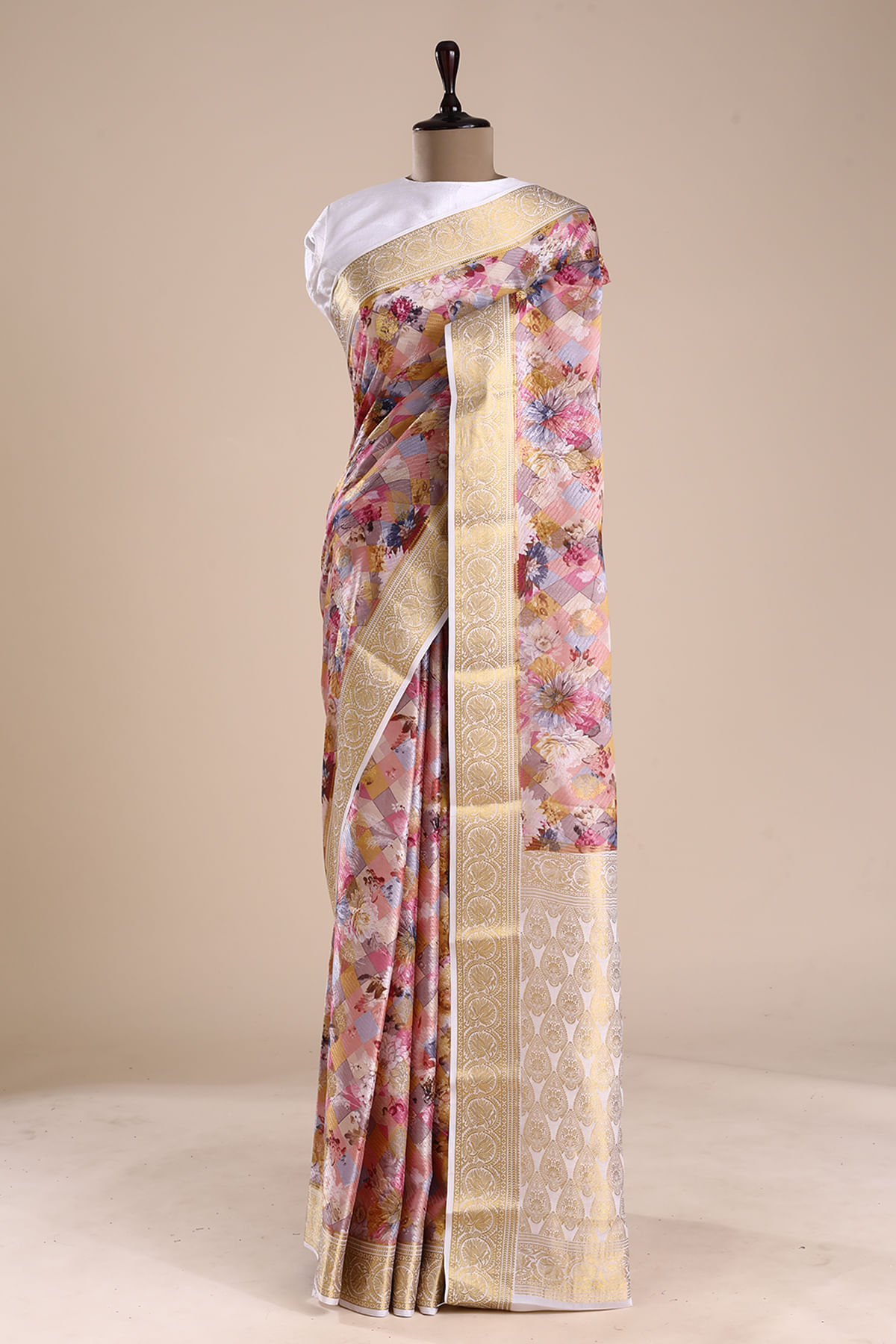 Multicolor Mysore Silk Saree