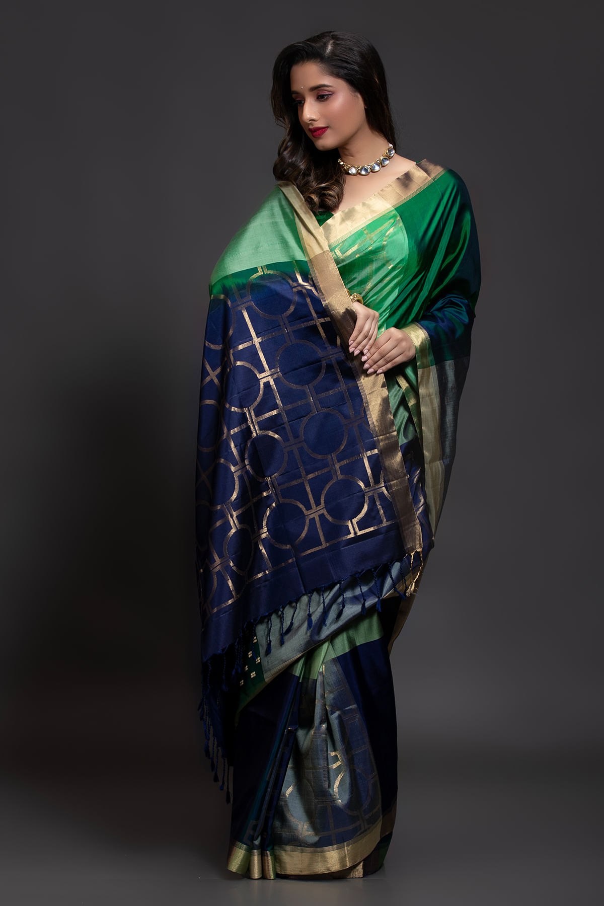 Multicolor Silk Saree