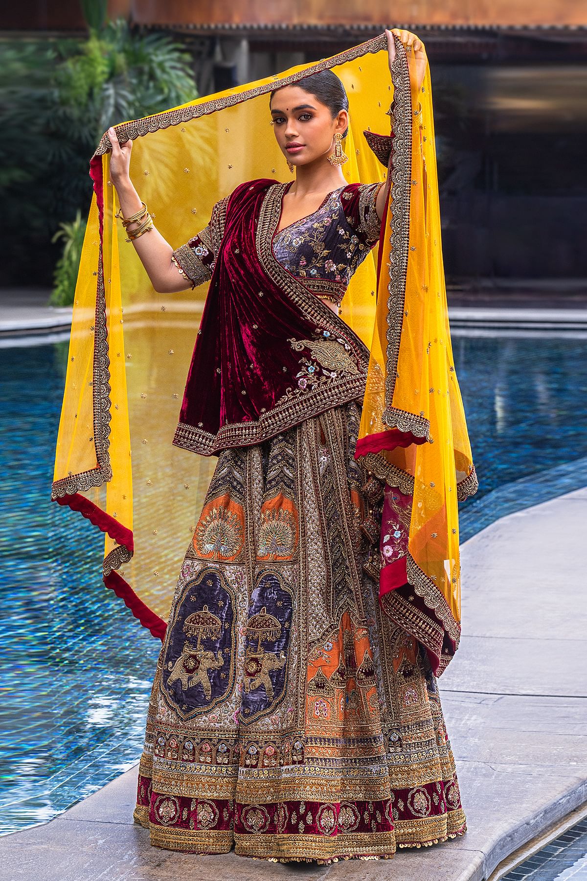 Trendy lehengas hot sale