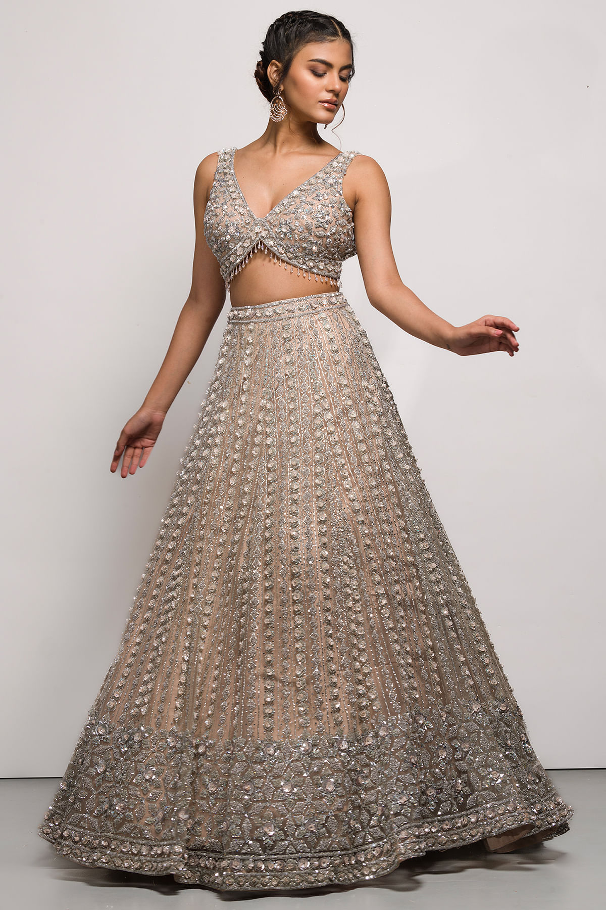 Wedding Festive Lehenga Choli - Rama Digital Print & Sequins Lehenga –  Empress Clothing