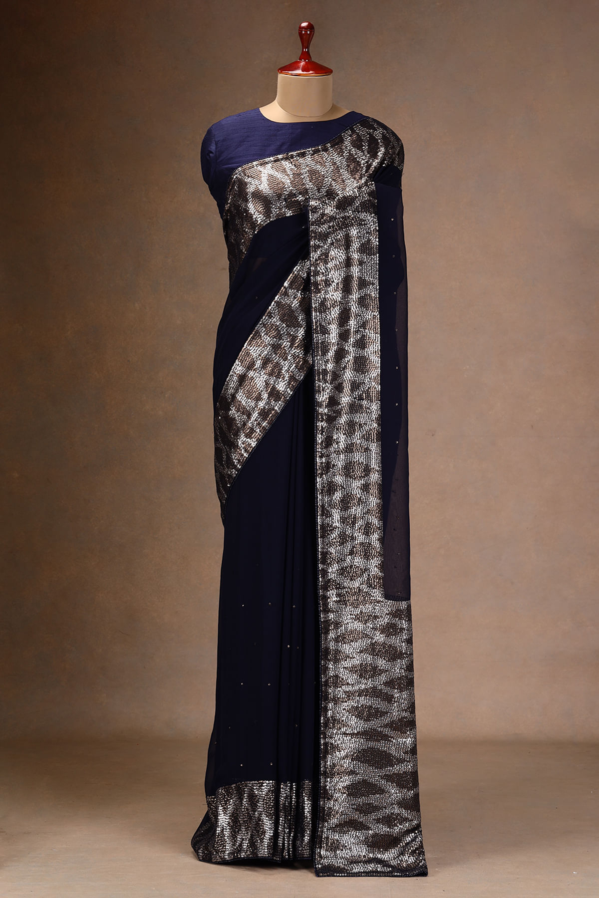 Blue Designer Saree