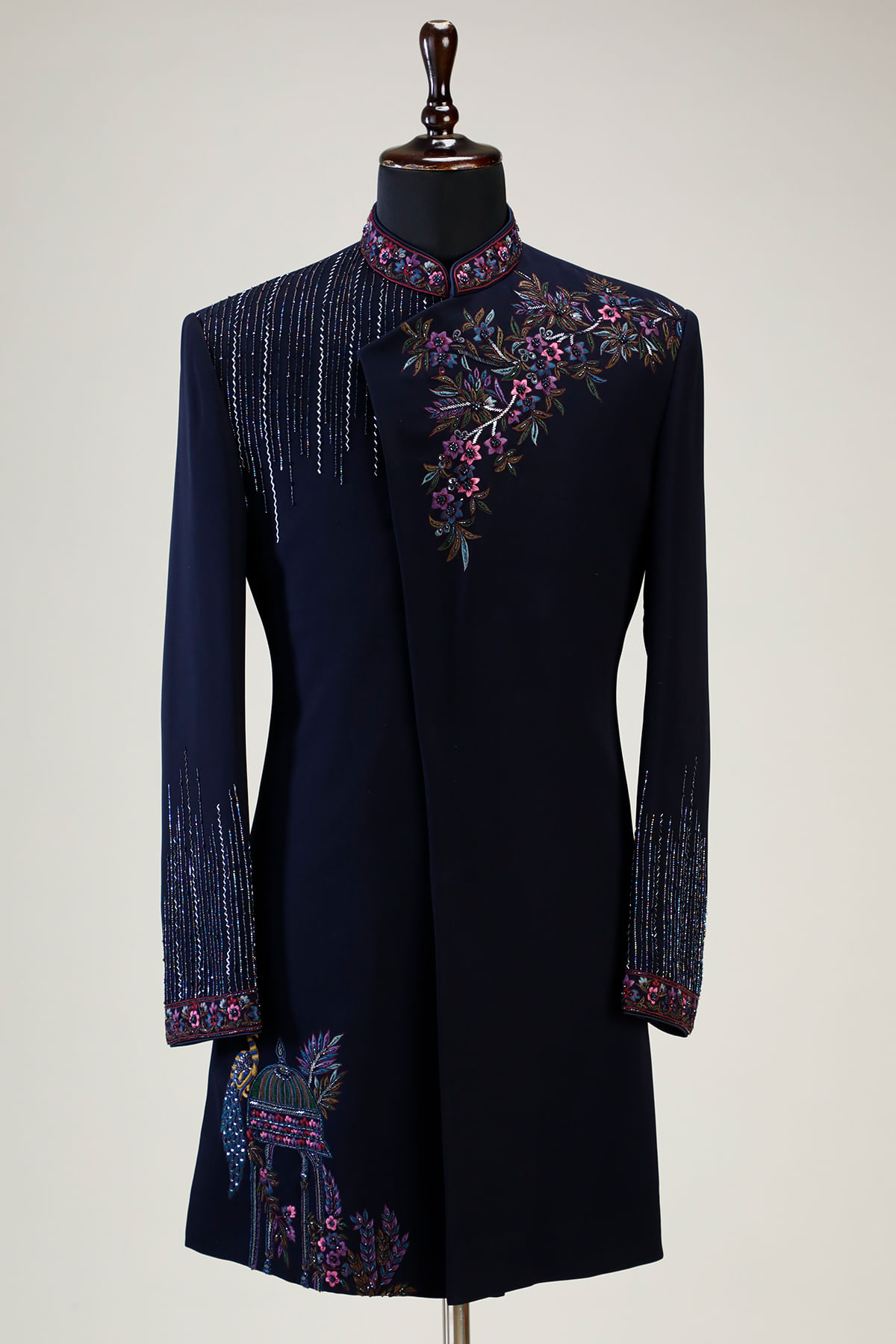 Blue Indowestern Sherwani