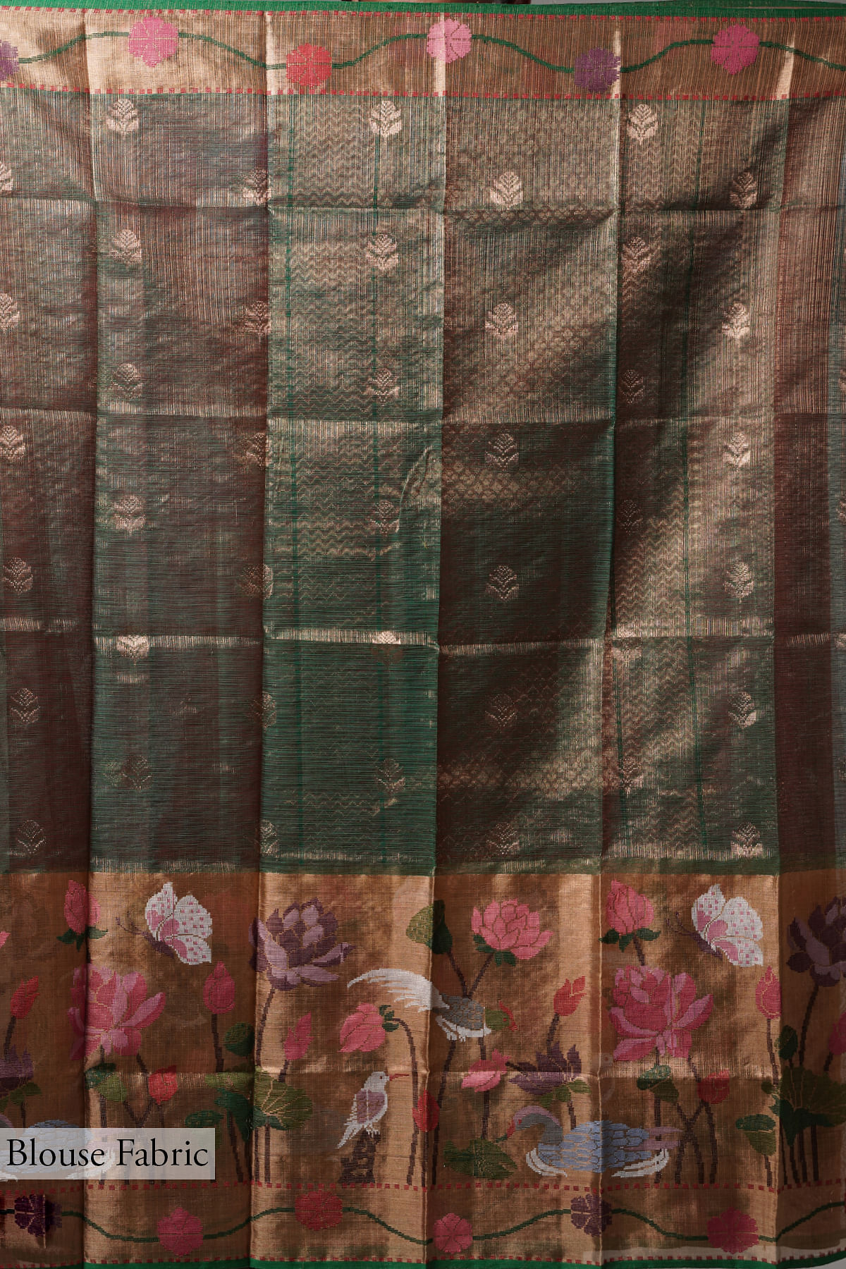 Udaan - Ajrakh handloom Kota Doria saree with zari border