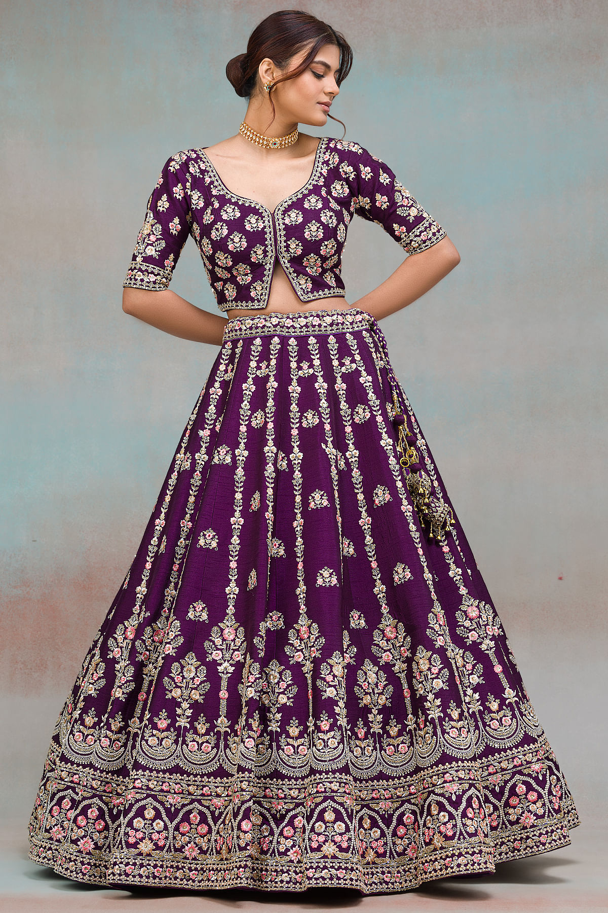 Buy Purple Georgette Lehenga Choli With Embroidery Sequence Work and Heavy  Net Dupatta for Women , Wedding Lehenga , Party Wear Lehenga , Choli Online  in India - Etsy