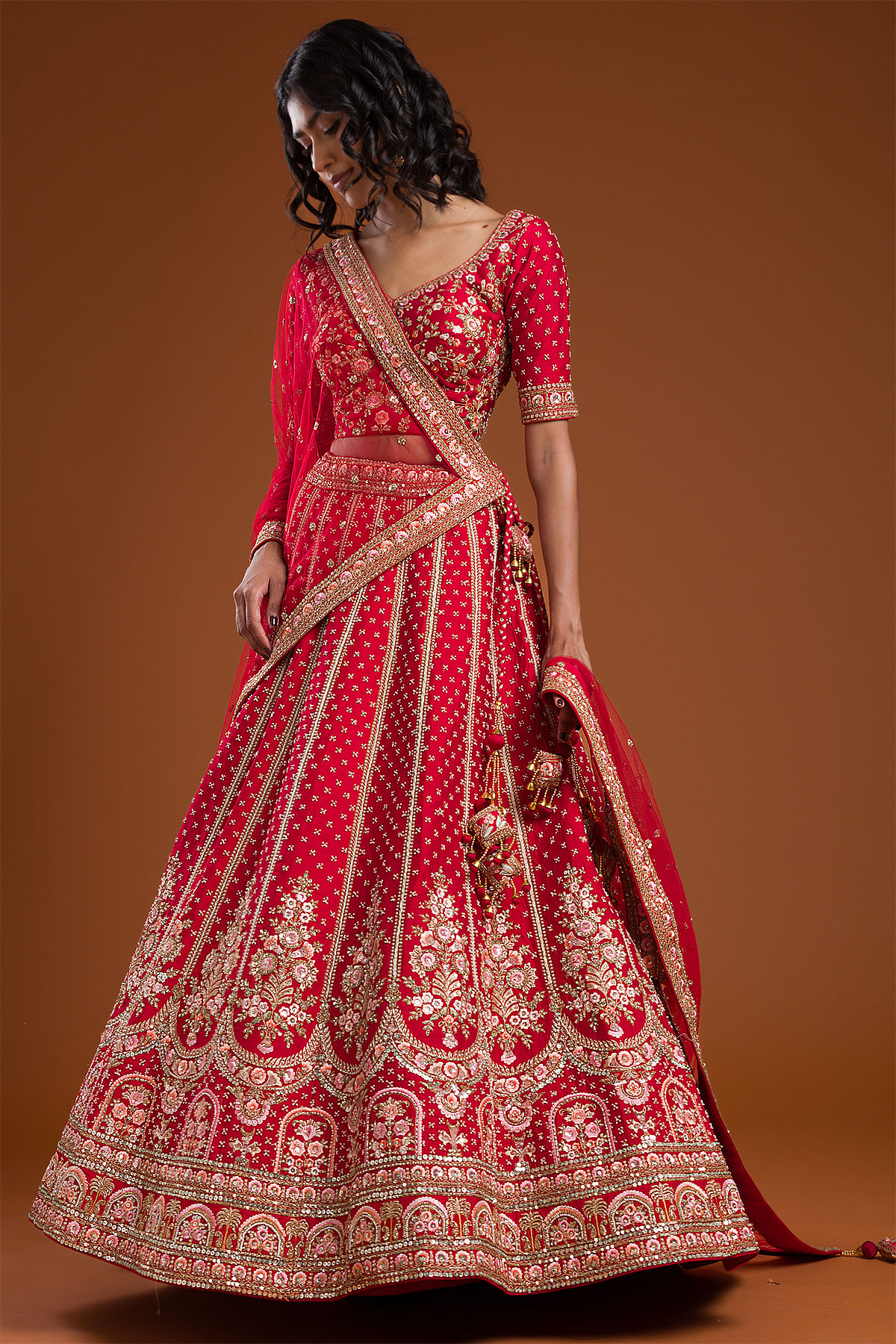 Shop Silk lehenga Choli Designs with Dupatta Online | Samyakk