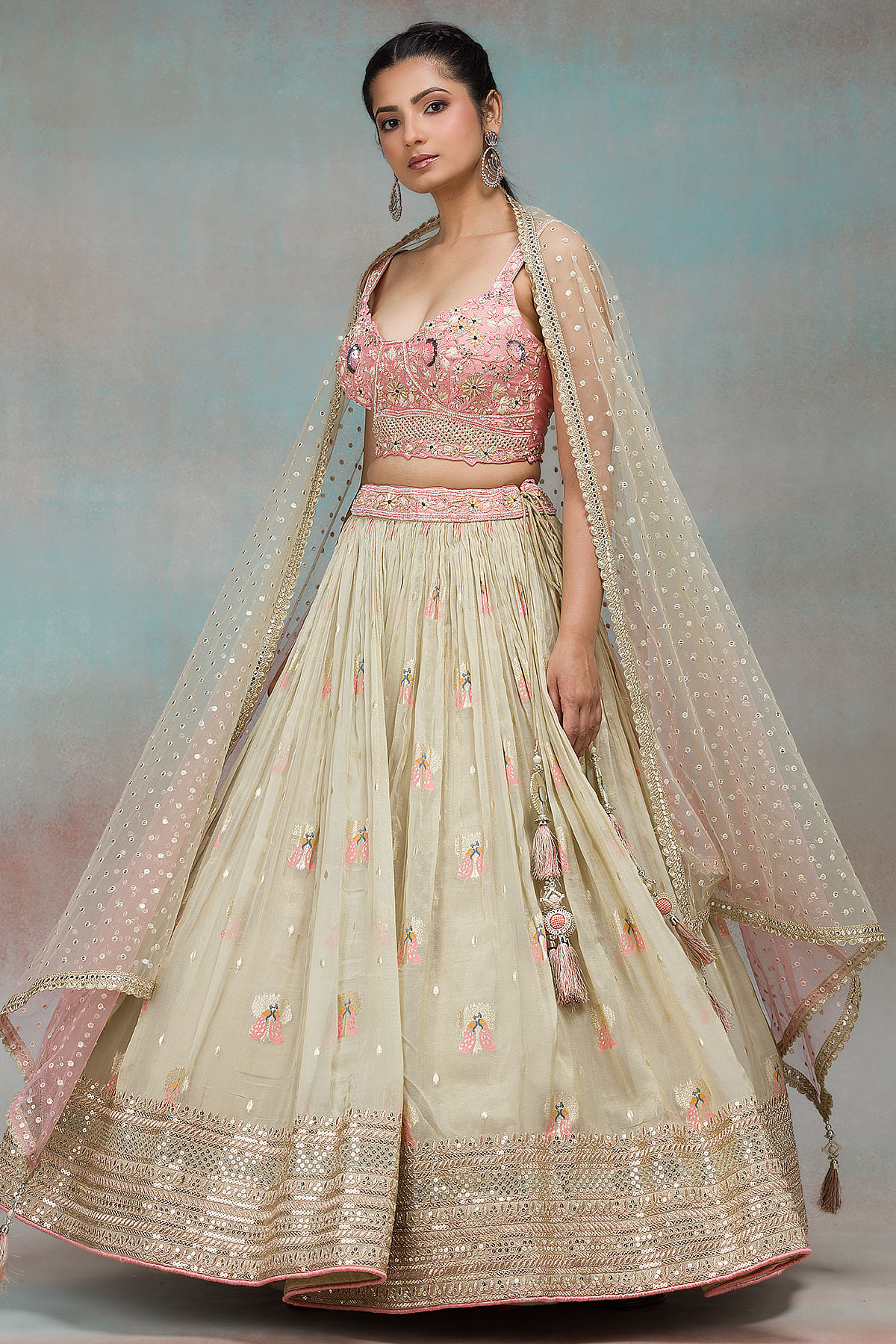 Tissue Lehenga Choli Bridal Dress Pakistani #BS794 | Indian bridal outfits,  Bridal dress design, Bridal dresses