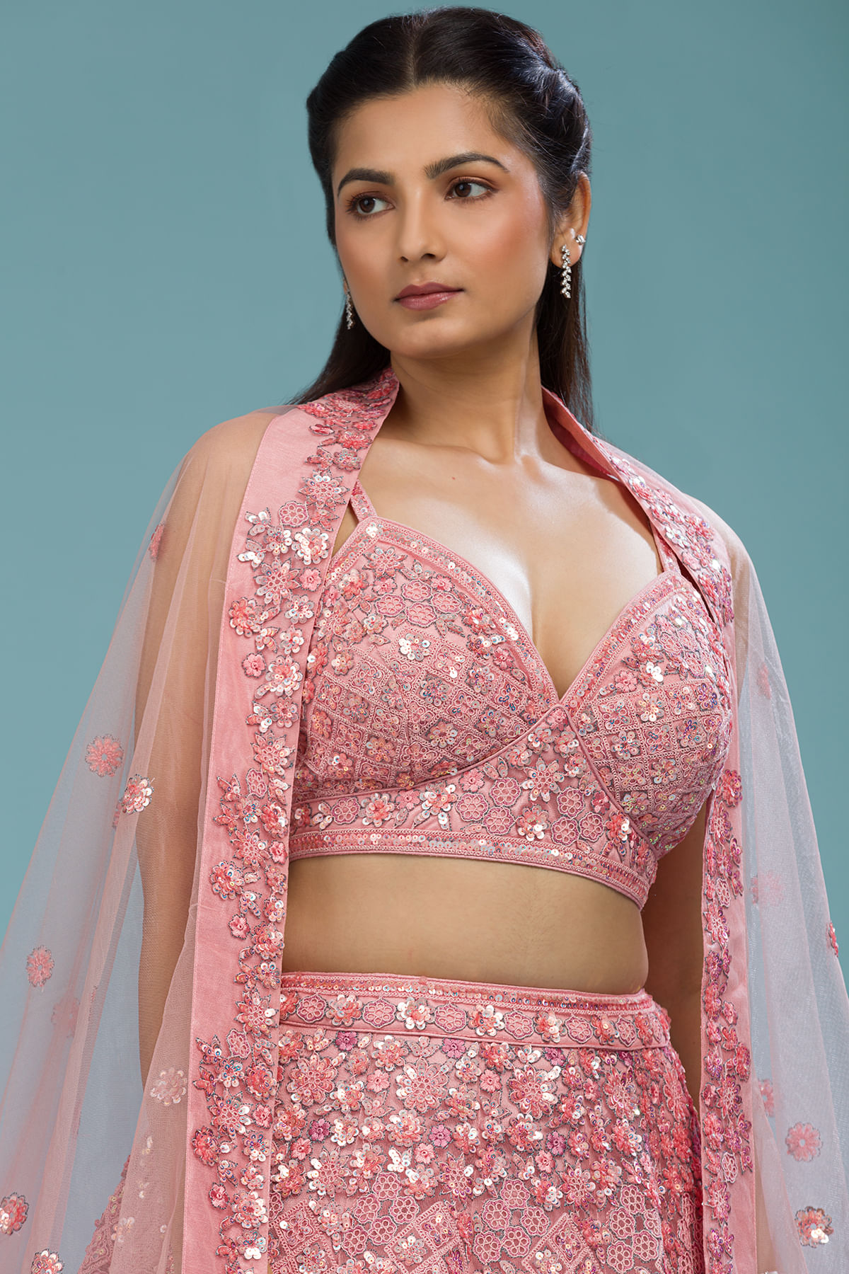  Pink Designer Lehenga With Blouse