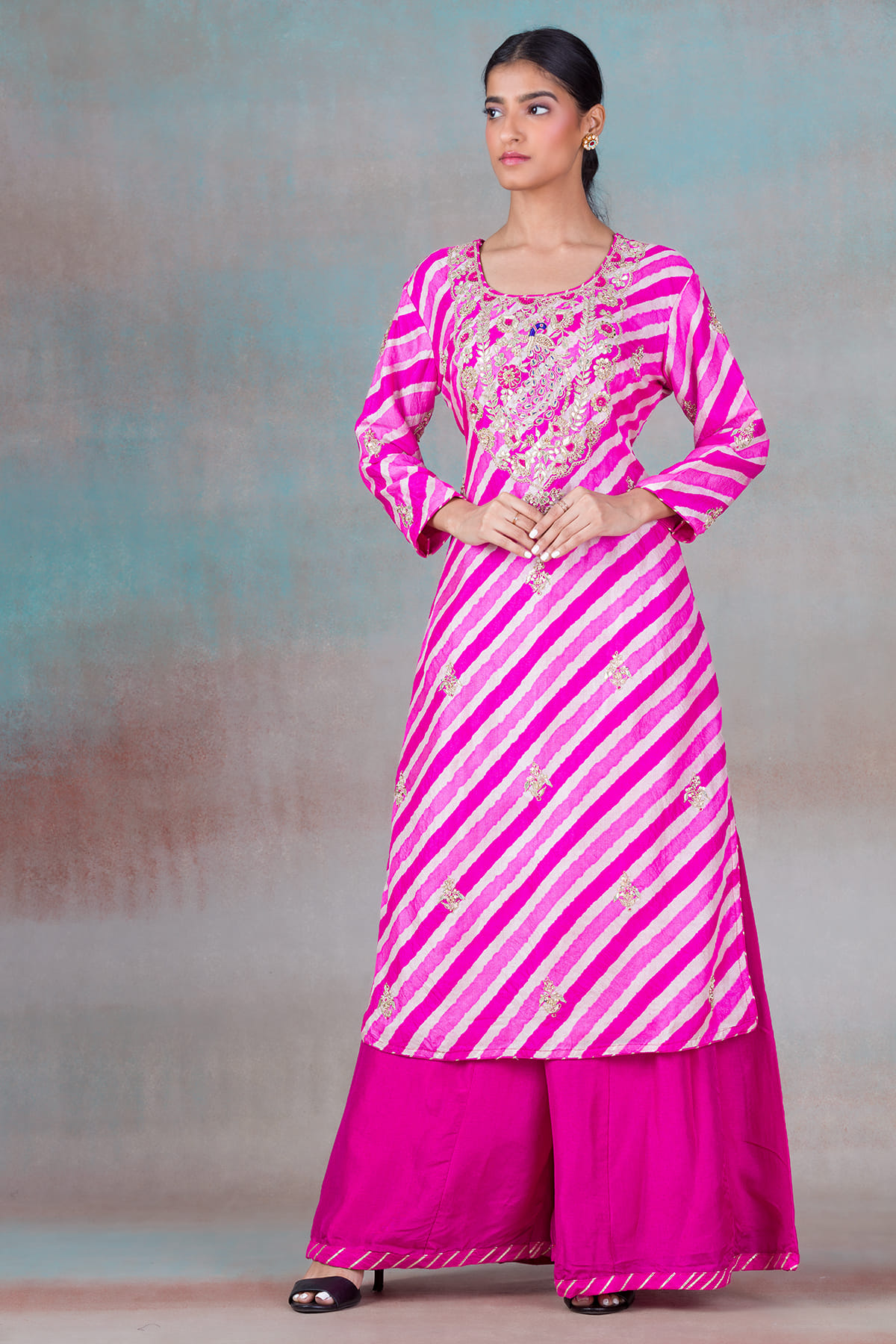 Pink Palazzo Suit