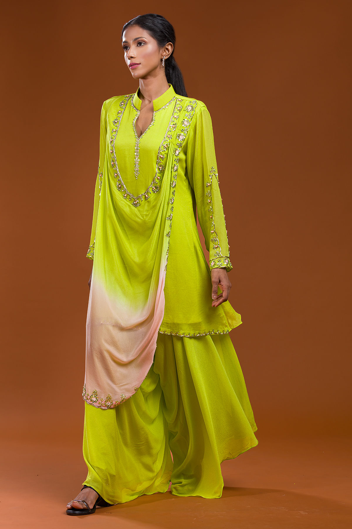 Lime Green Heavy Designer Embellished Handwork Traditional/Festive Salwar  Suit - Indian Heavy Anarkali Lehenga Gowns Sharara Sarees Pakistani Dresses  in USA/UK/Canada/UAE - IndiaBoulevard