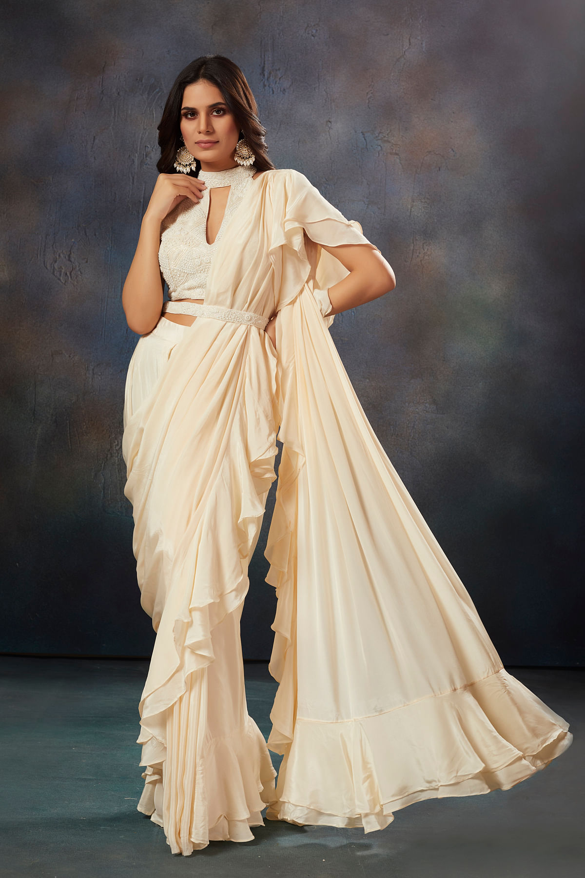 Designer Manish Malhotra Sequenced Saree for Women. Designer Inspired Sarees  in Georgette Party Wear Digital Floral Printed Sari. NC 5235 - Etsy