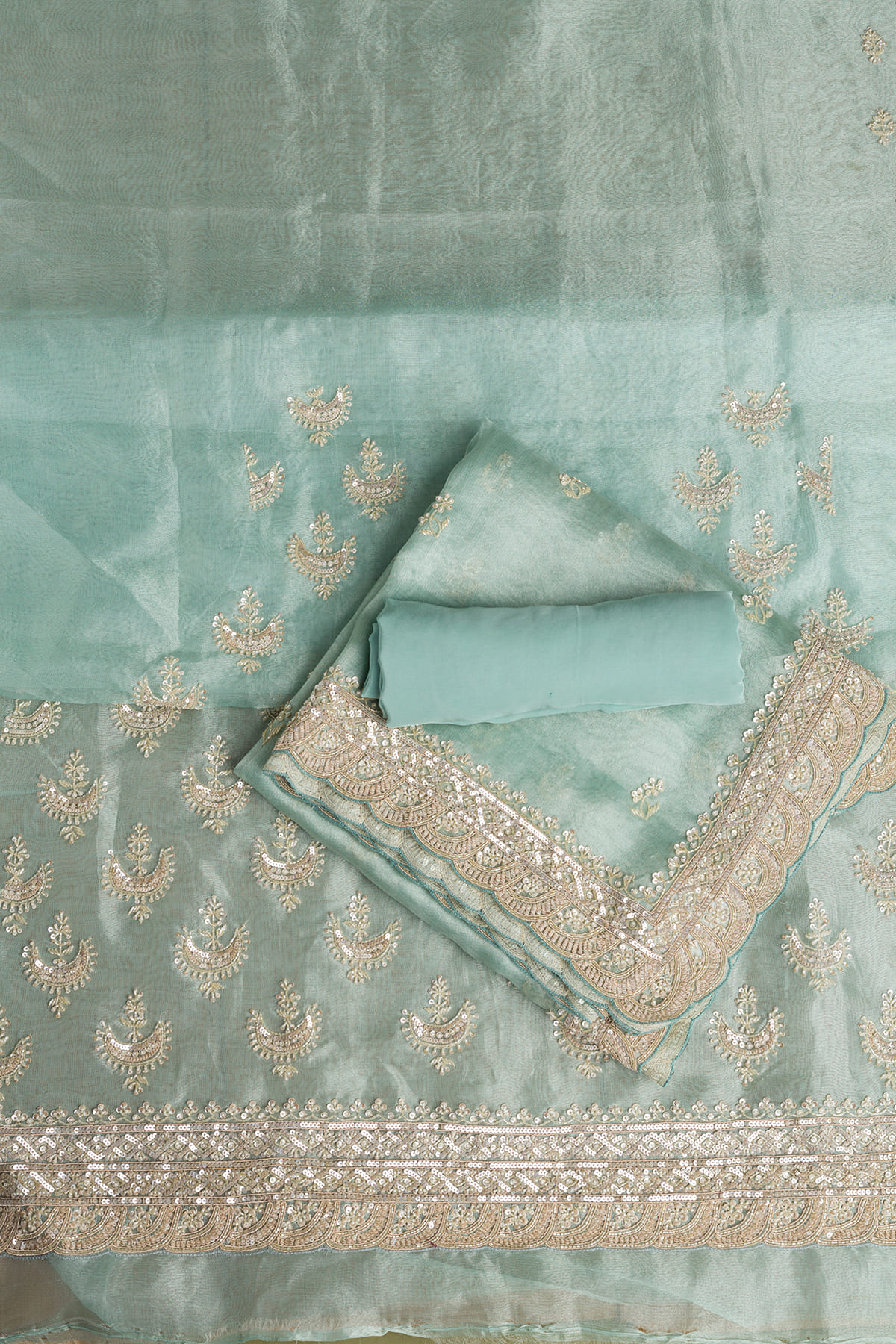 Organza Unstitched Salwar