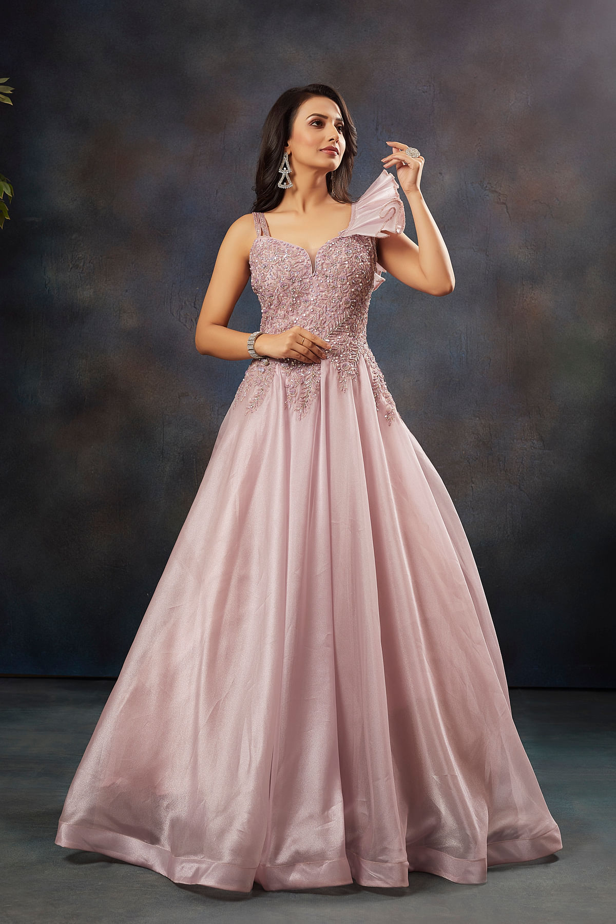 Pink Women Gowns Shopping | Buy Pink Women Gowns Online in India | G3+  Fashion