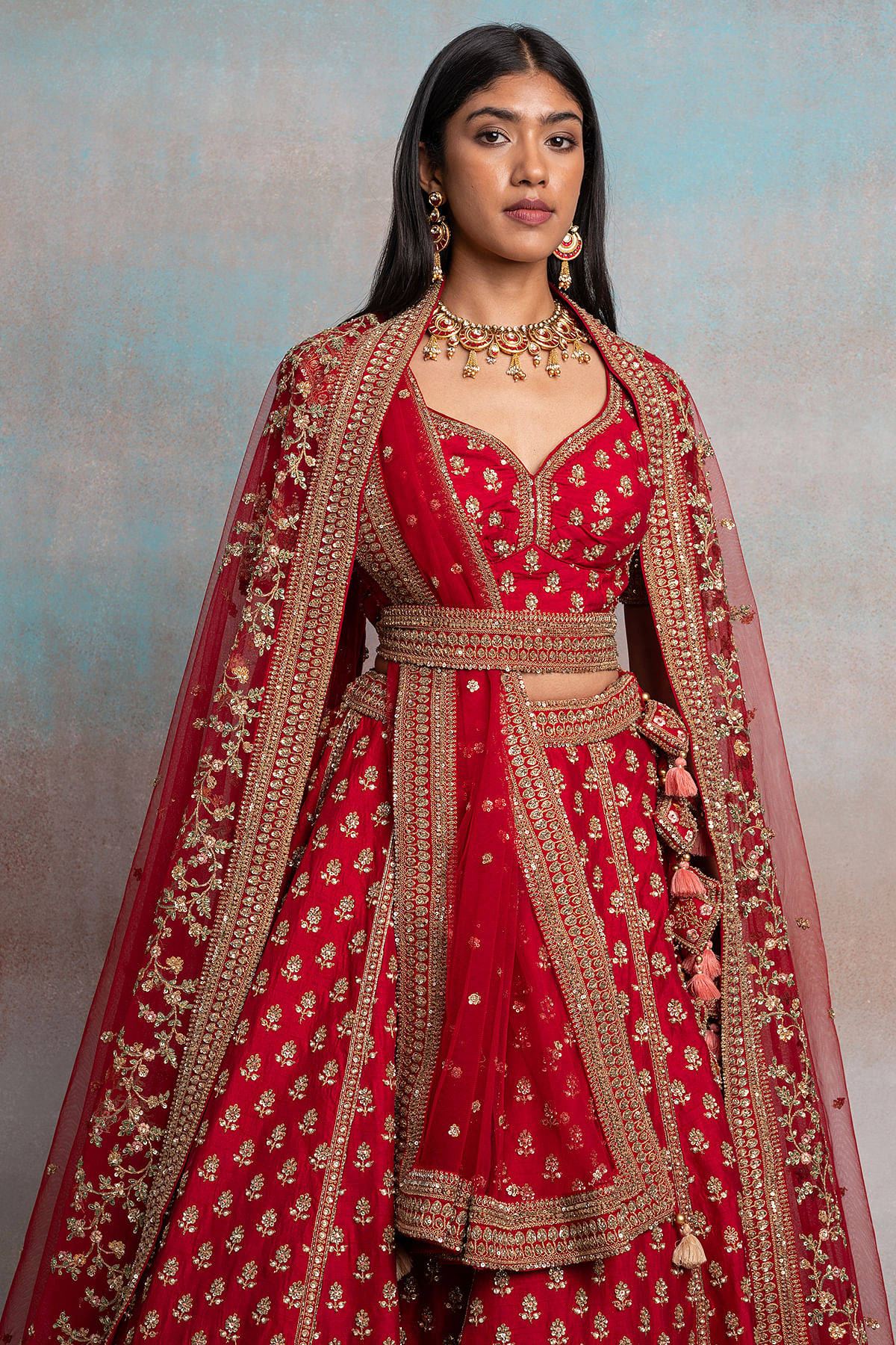 Double Dupatta bridal Lehenga – Shopping World