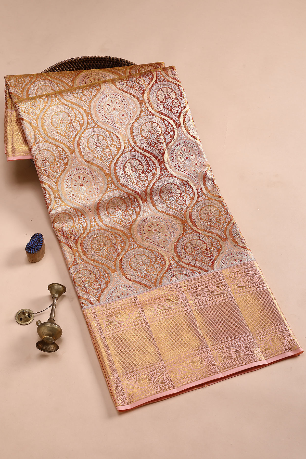 Woven Kanchipuram Tissue Saree