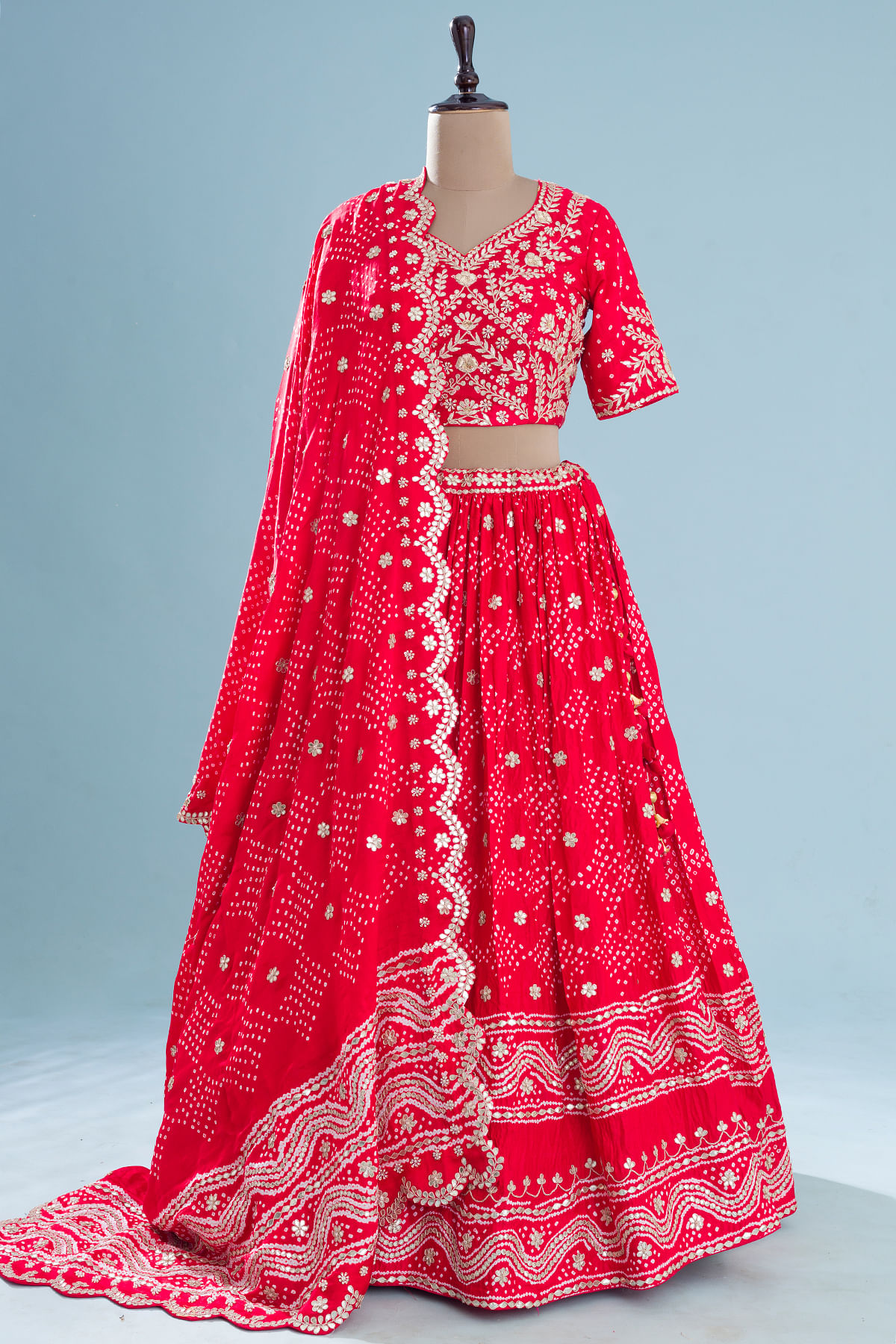 Venetian Red Mermaid Lehenga – Kajal's Couture