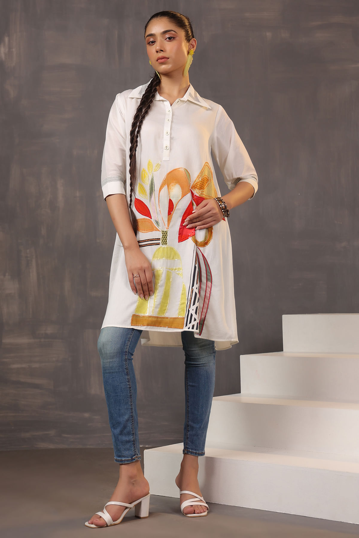 Off White Kurti