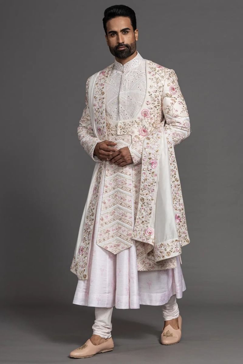 Off-White Wedding Sherwani