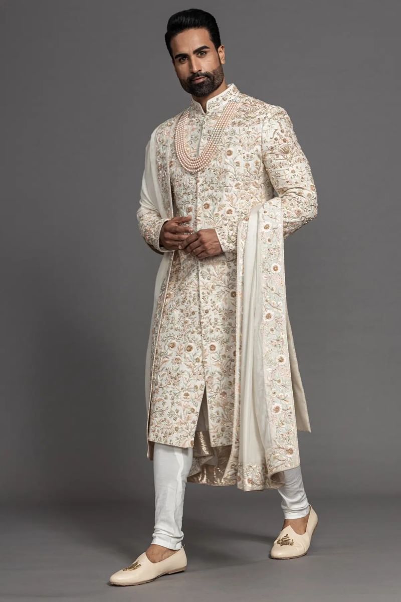 Off-White Wedding Sherwani