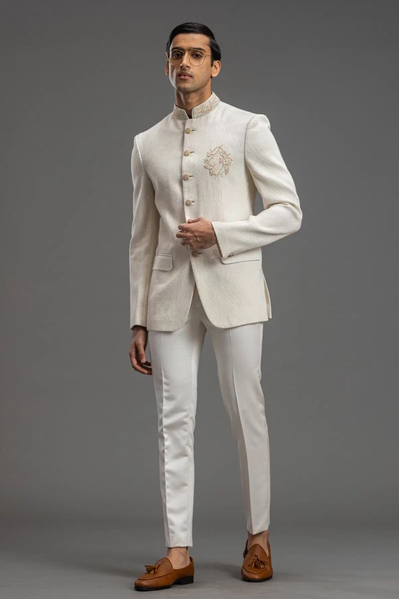 Off-White Jodhpuri Suit